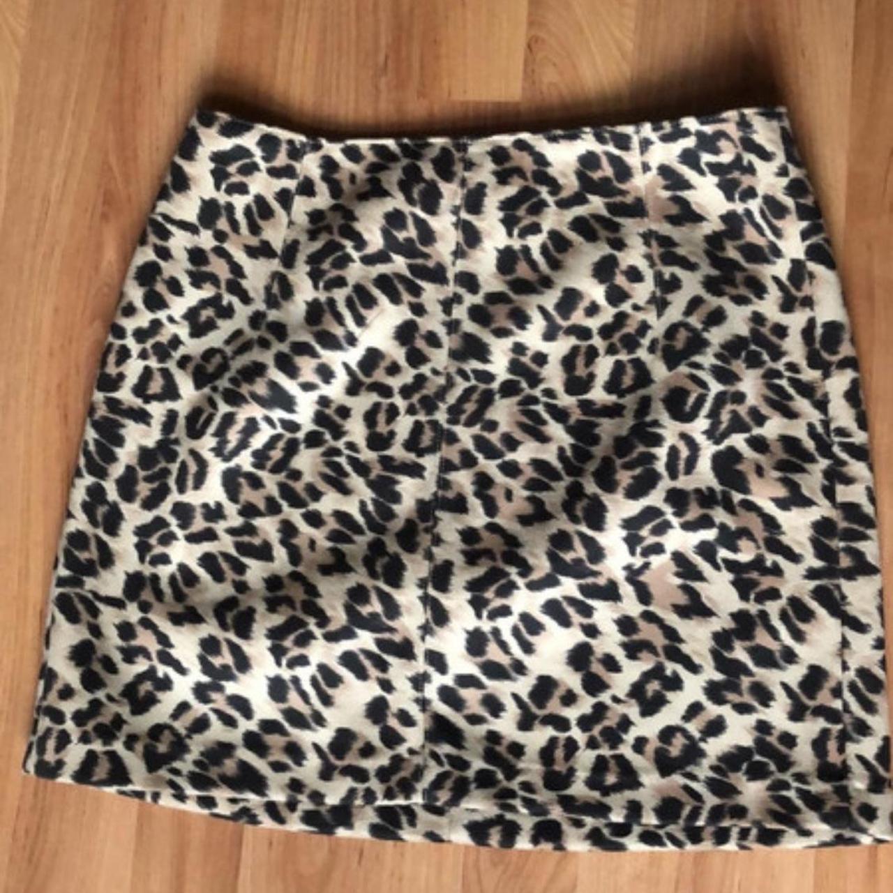 Oasis leopard fashion print skirt