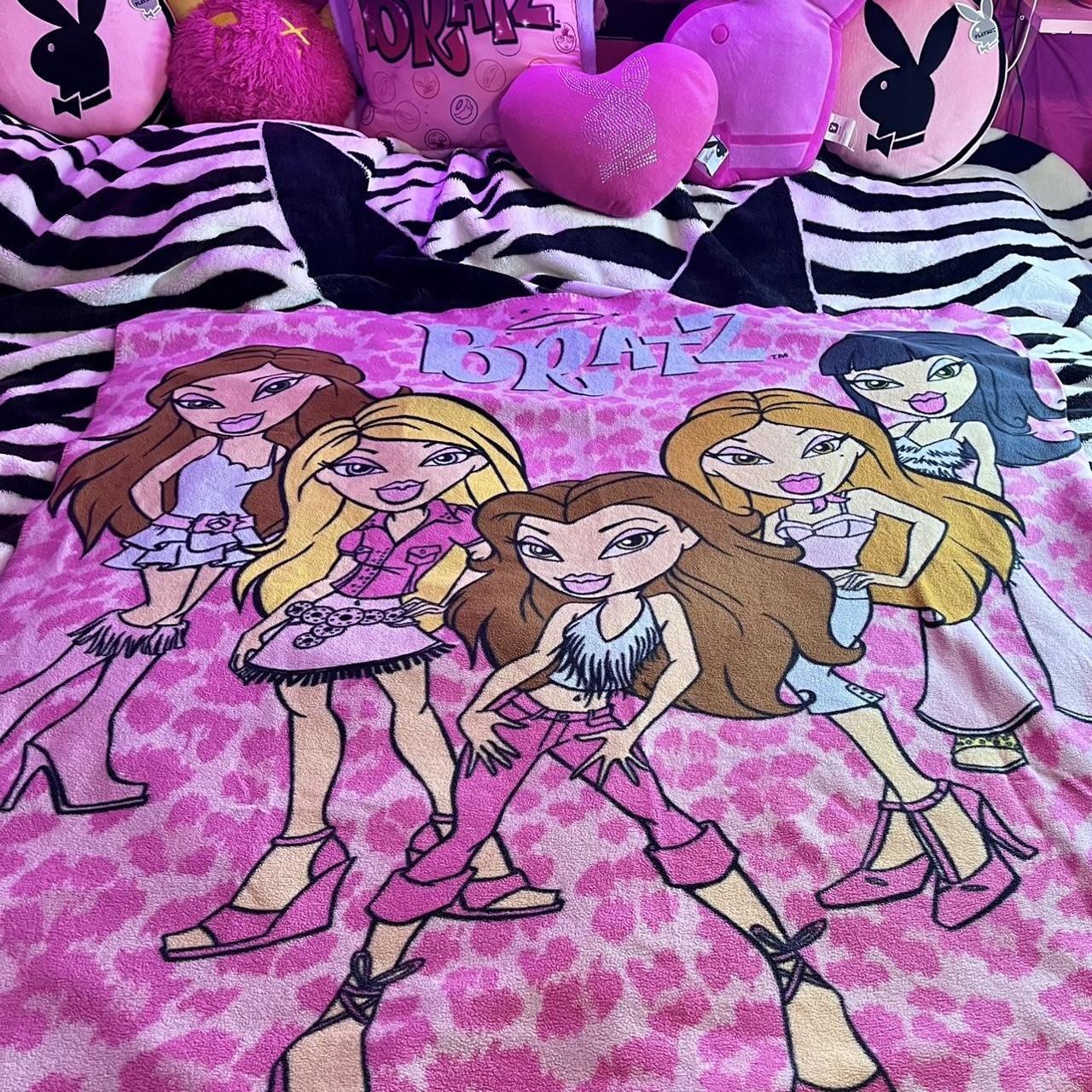 Bratz 2000s throw blanket. Good preowned condition.... Depop