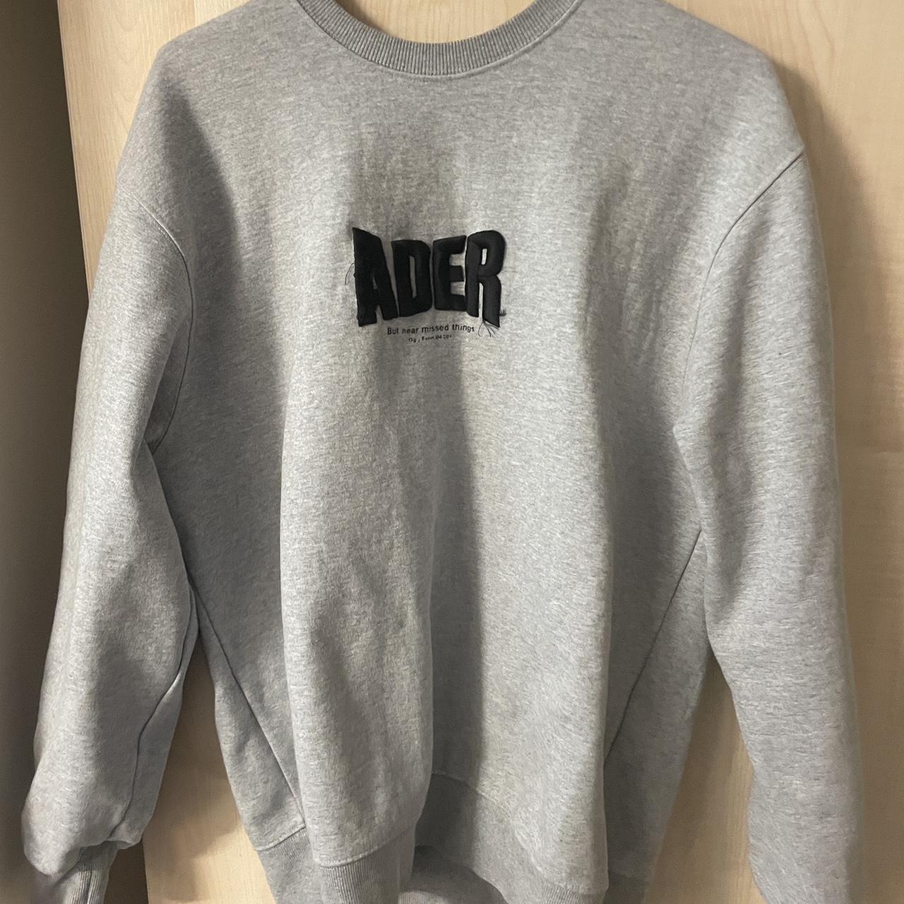 ader error grey Jumper Unisex sweatshirt - size | Depop