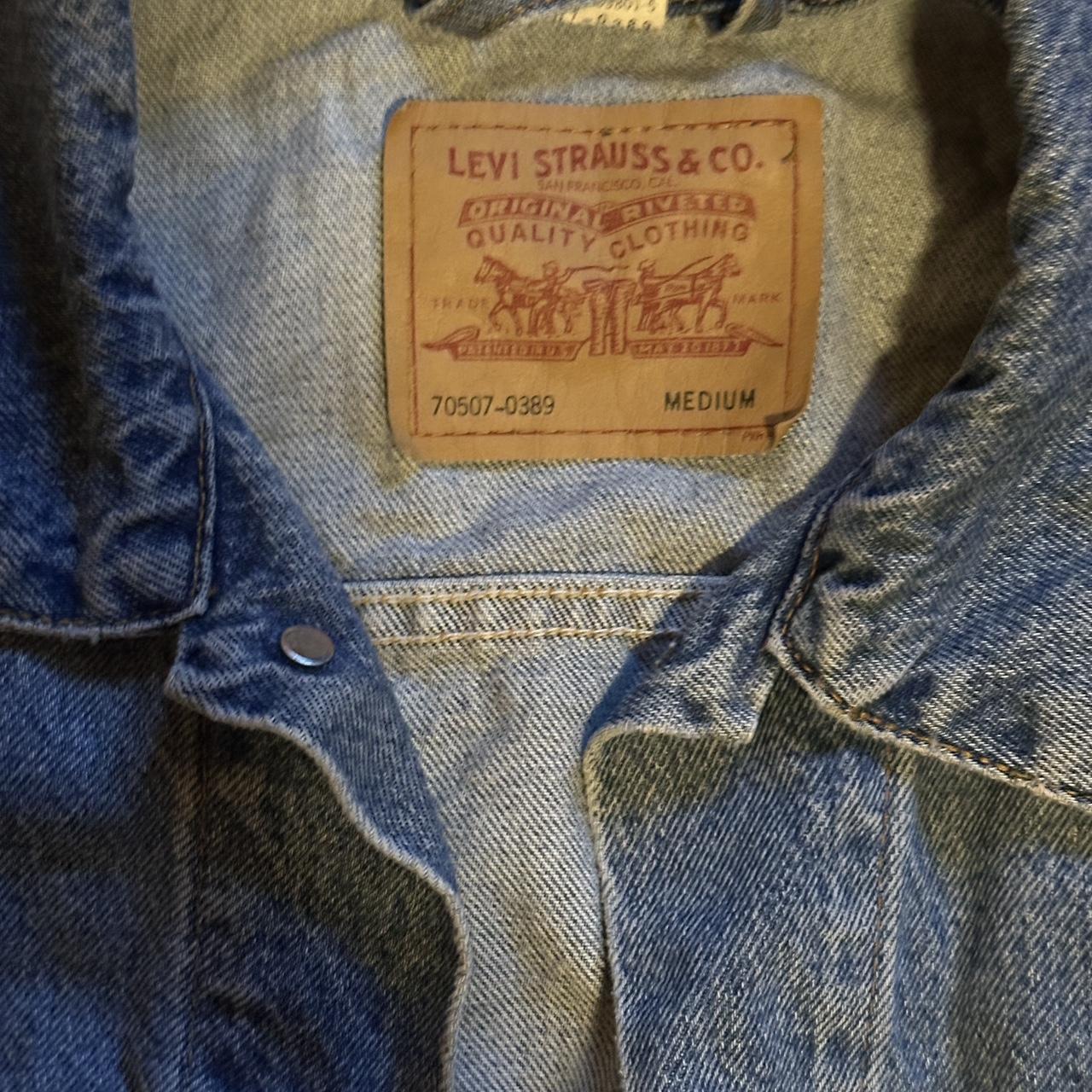 Levi's Men's Vest - Blue - M – 80s Levi's denim v… - image 2