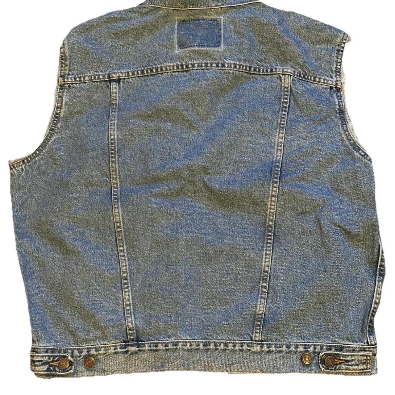 Levi's Men's Vest - Blue - M – 80s Levi's denim v… - image 4