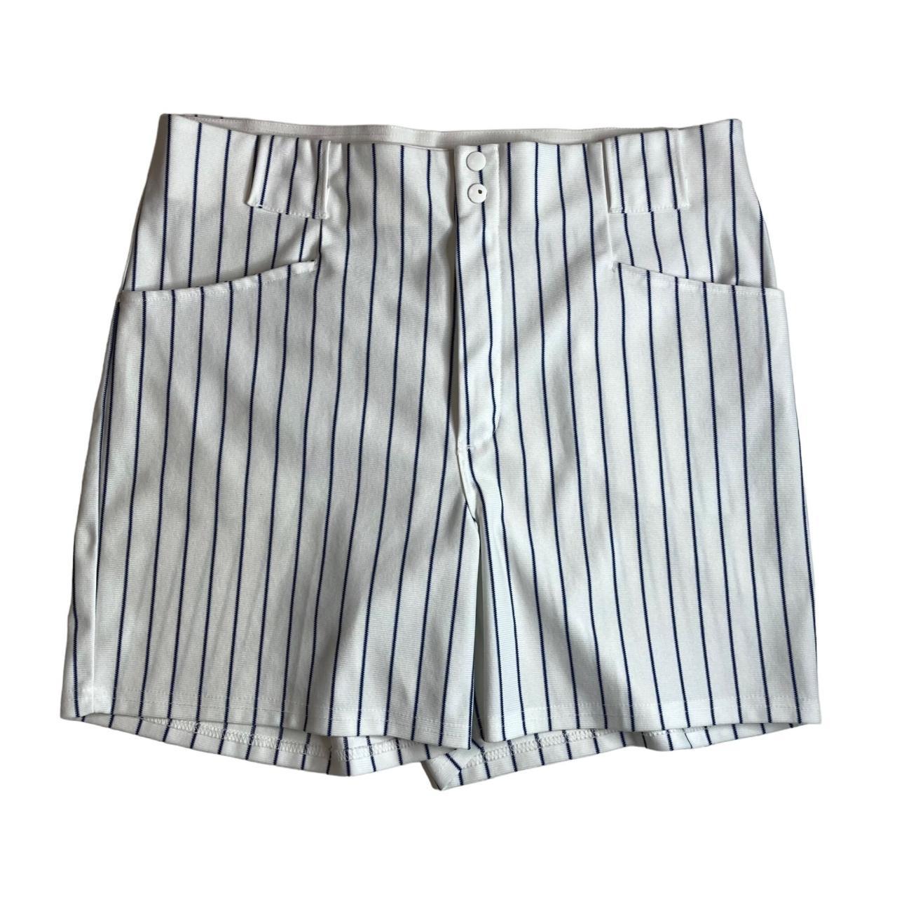 Vintage Coach Athletic Shorts Sz XL White Blue... - Depop
