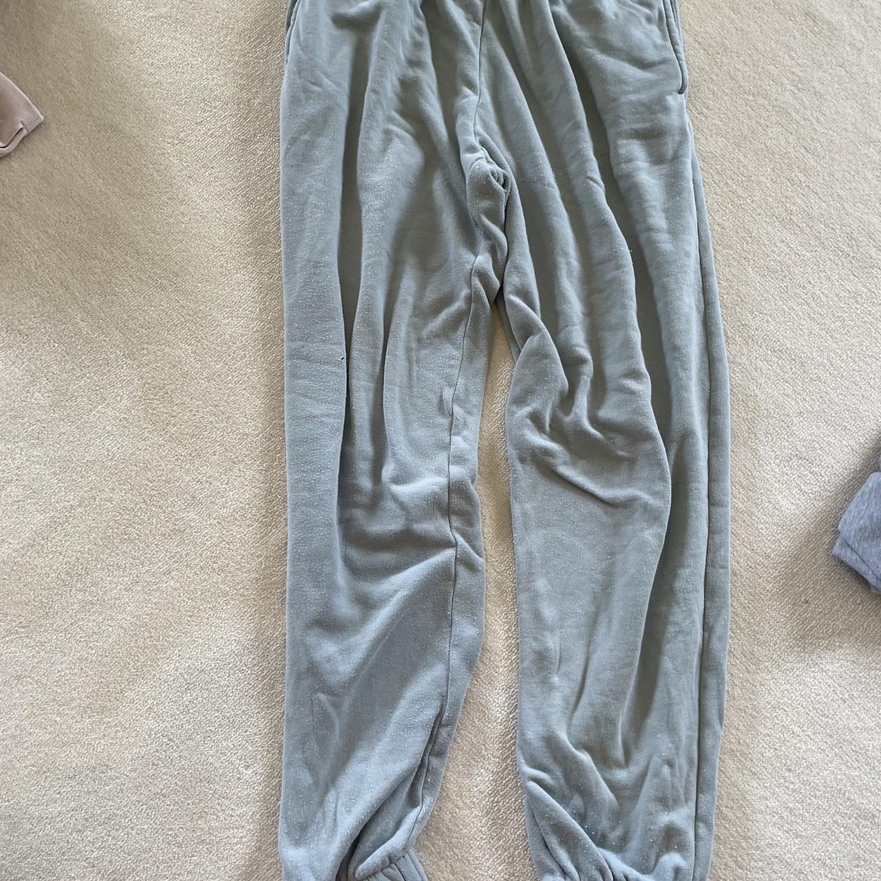 Sage green cuffed Brandy melville trackies. They... - Depop