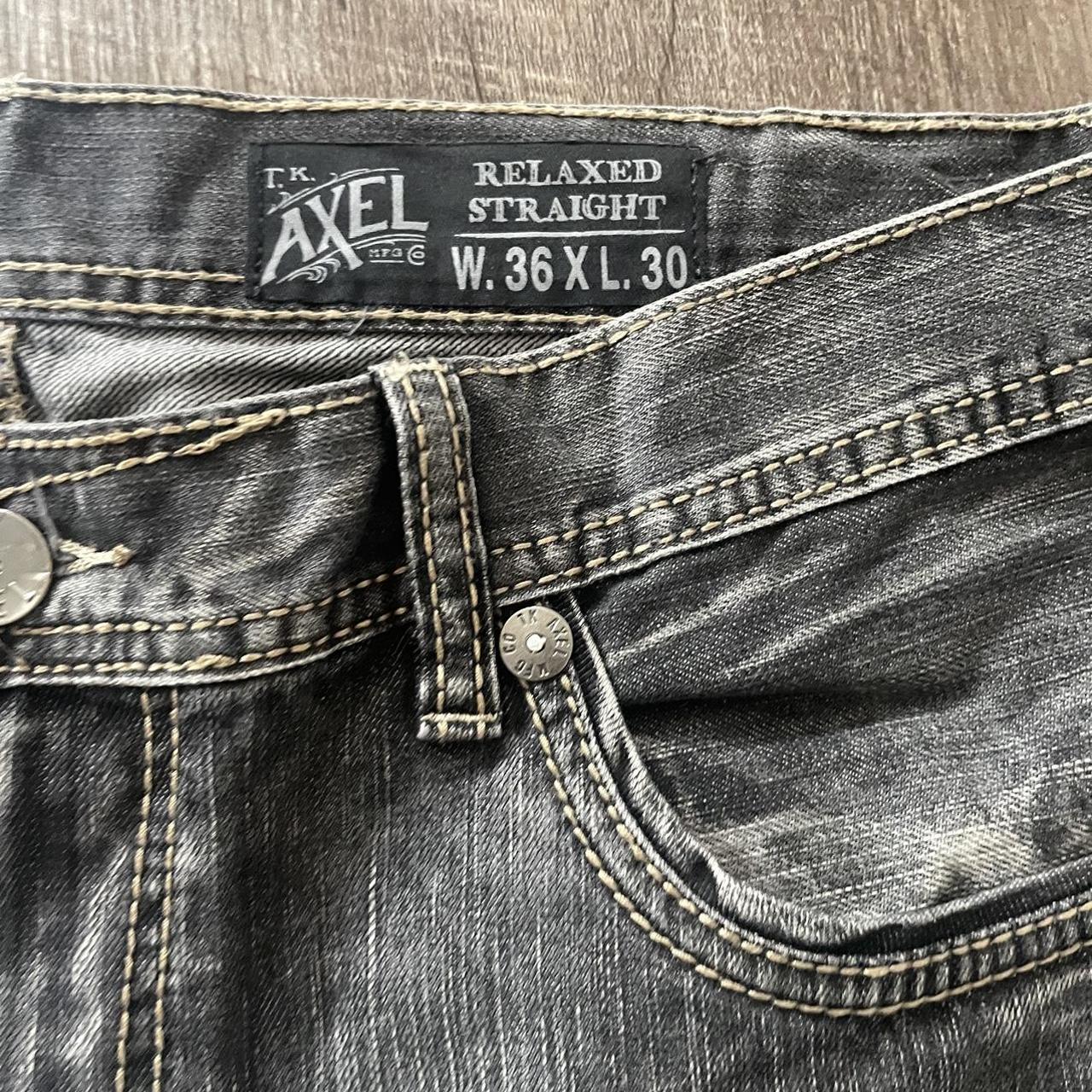 Super Fire Axel Jeans 36x30 goth emo Y2k... Depop