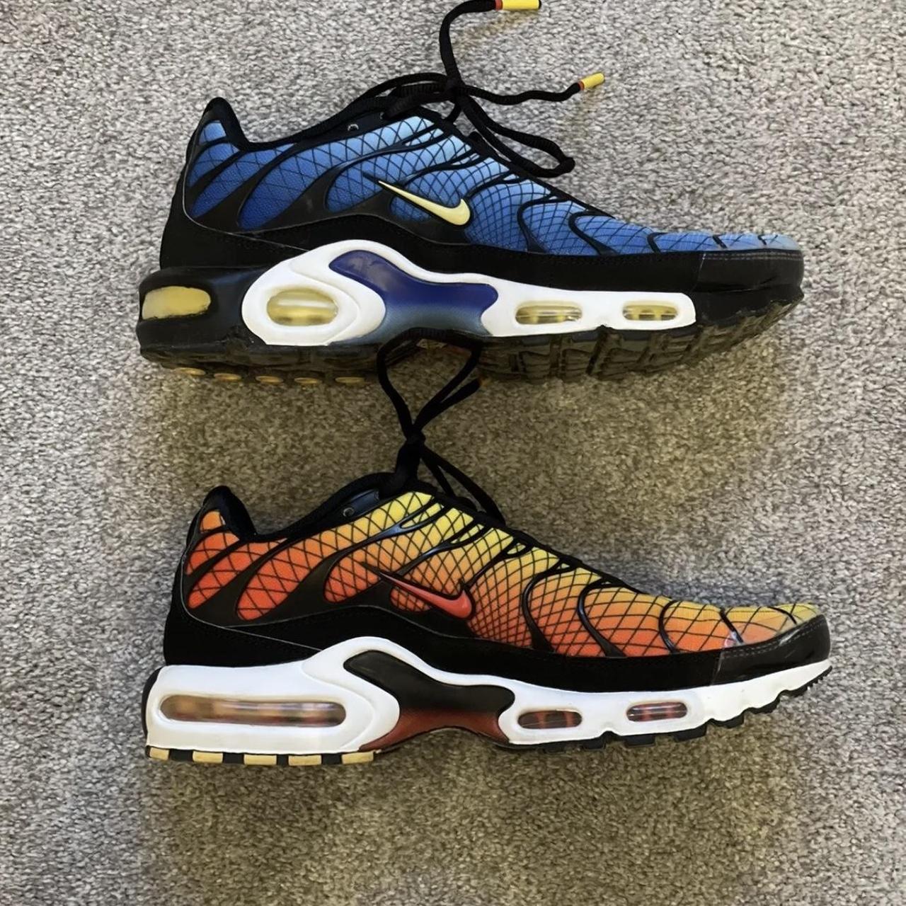 multi colour nike trainers