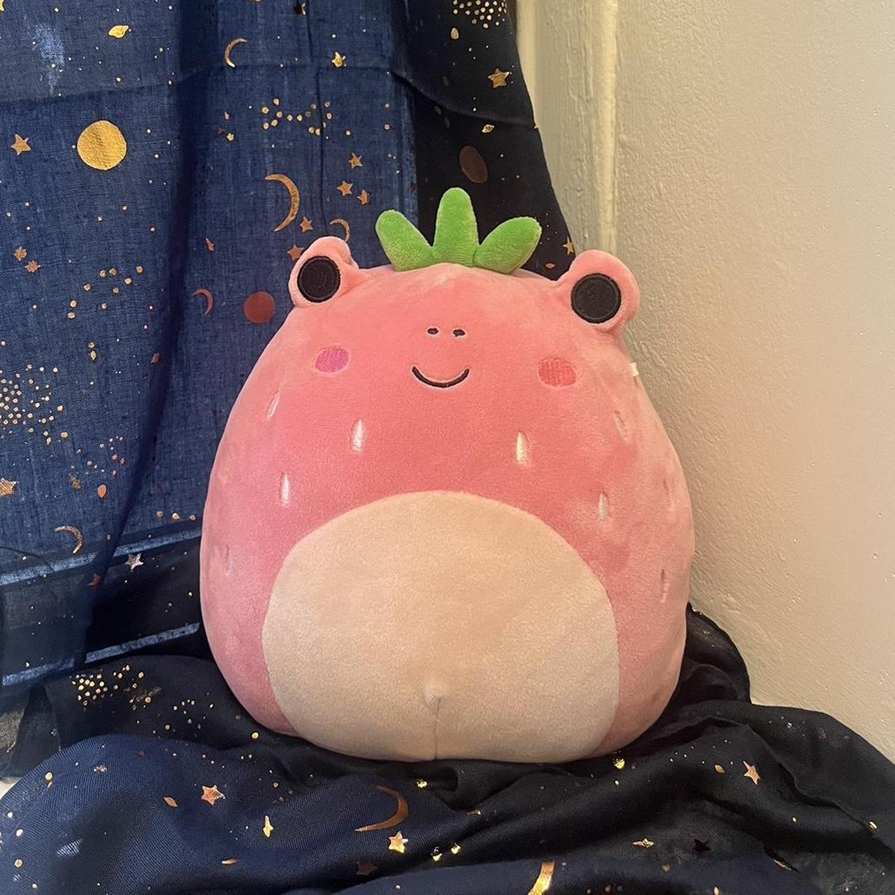 8 inch Pink Strawberry Frog Adabelle Squishmallow in - Depop