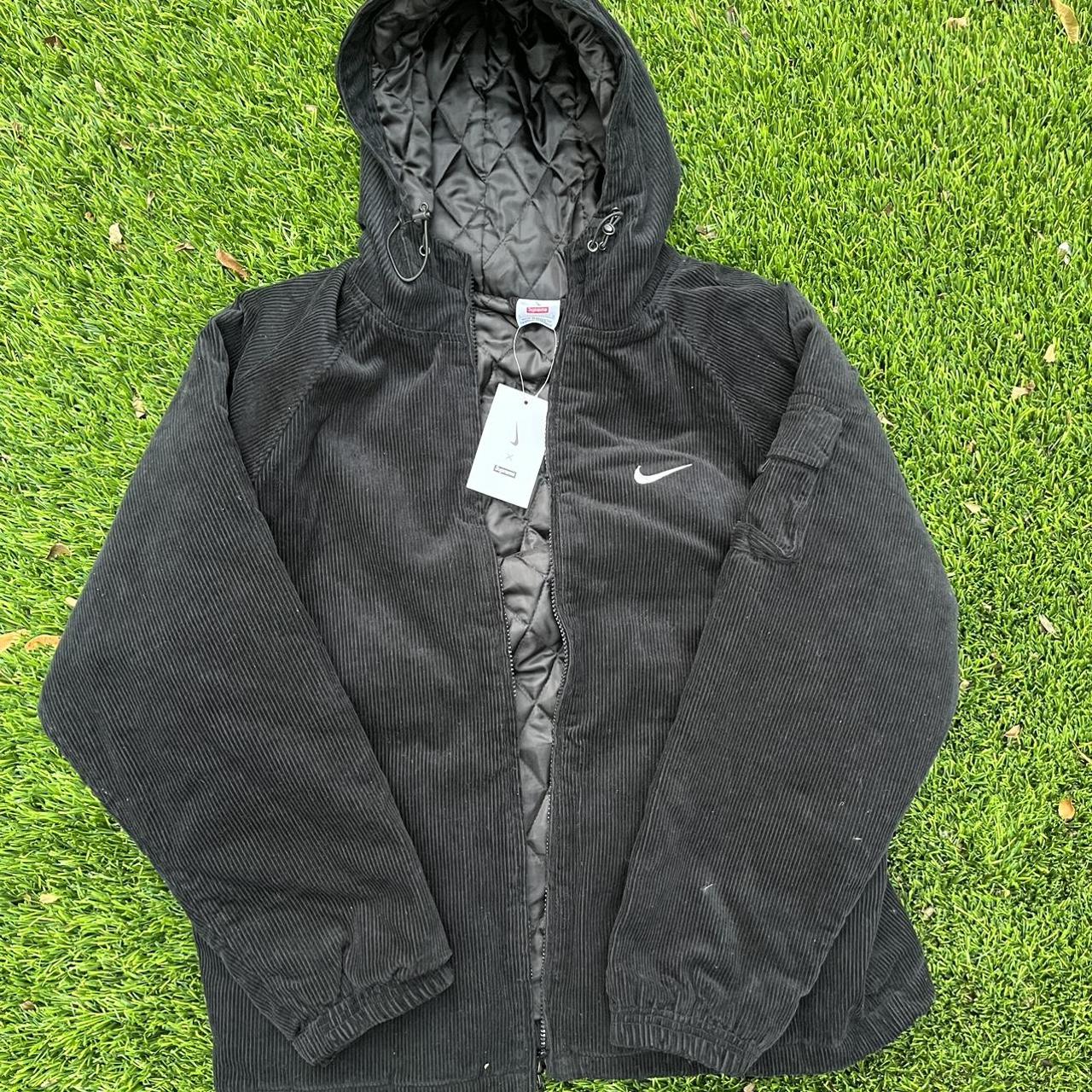 Supreme Nike Arc Corduroy Hooded Jacket Black