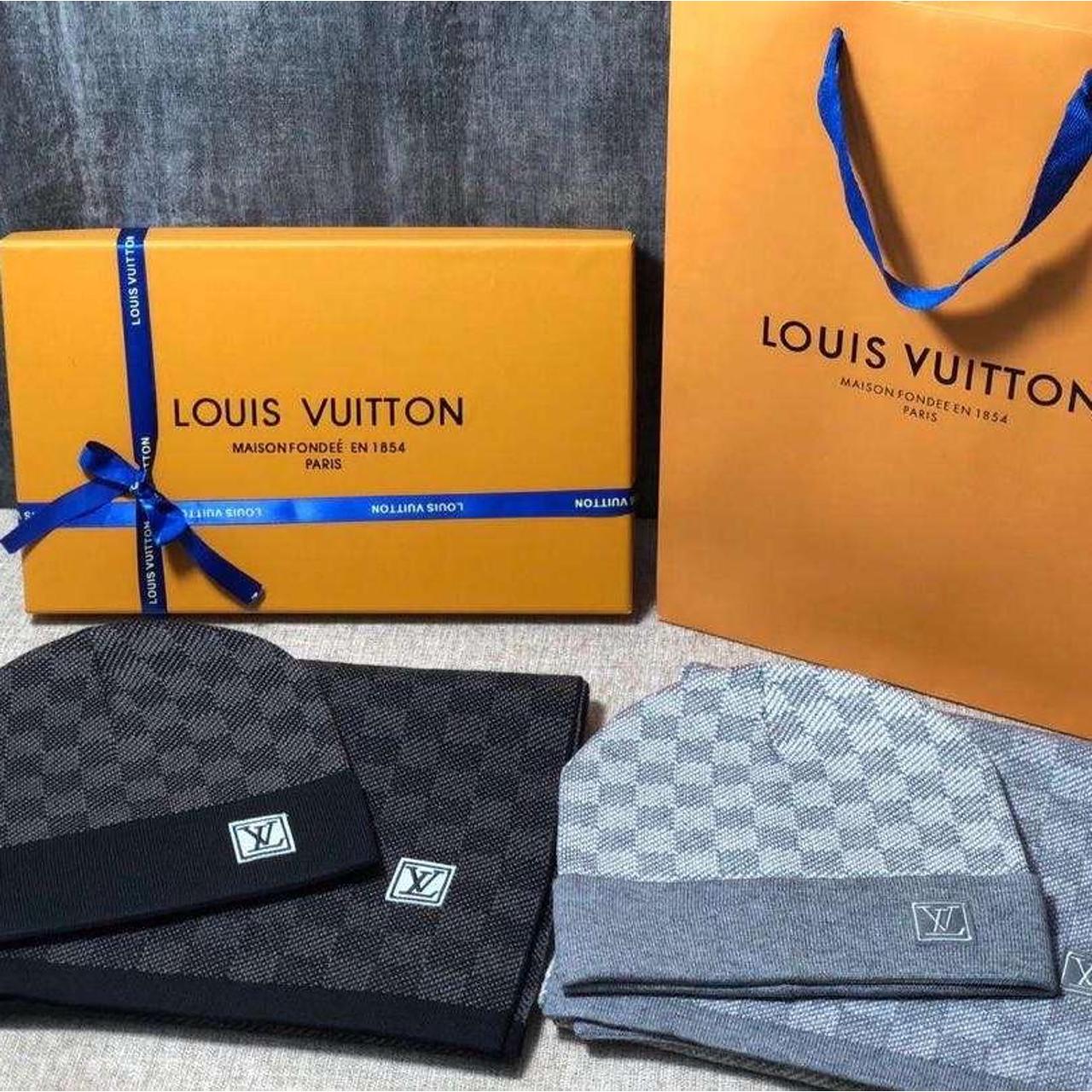 Louis Vuitton SCARF AND HAT LIGHT GREY (Have also in... Depop