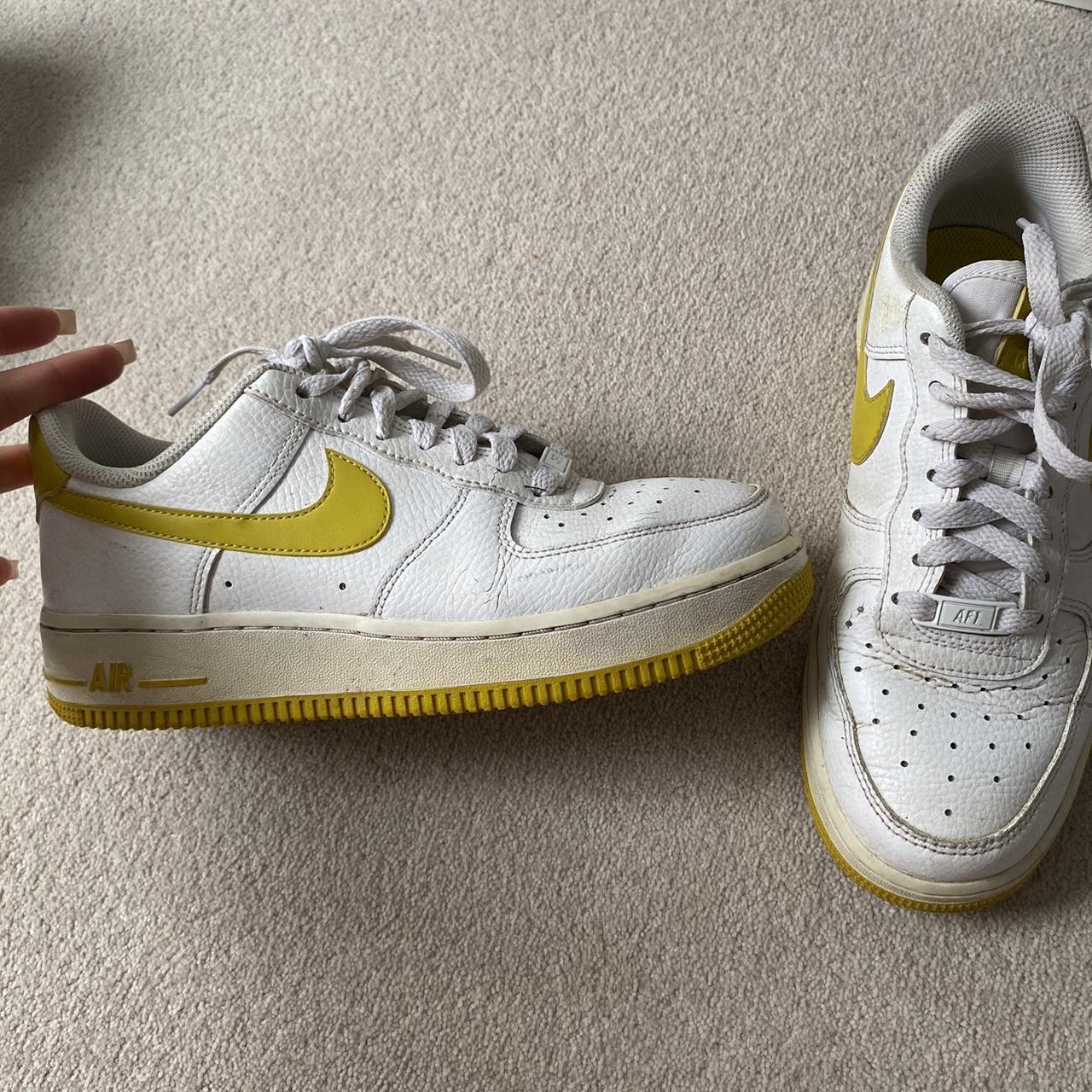 womens yellow air force ones