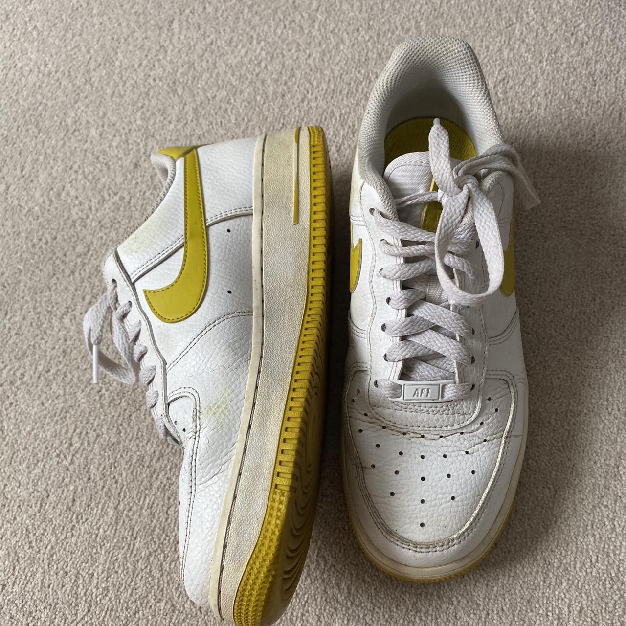 womens air force 1 white and yellow