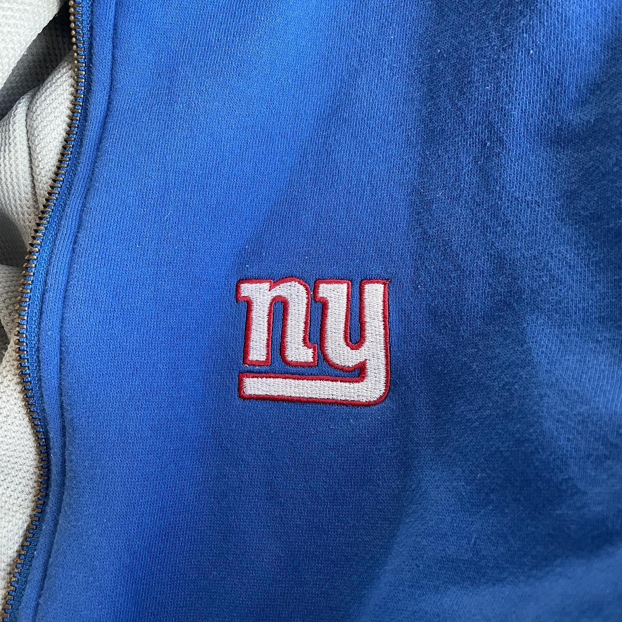 Vintage New York Giants sweatshirt in blue. From the - Depop