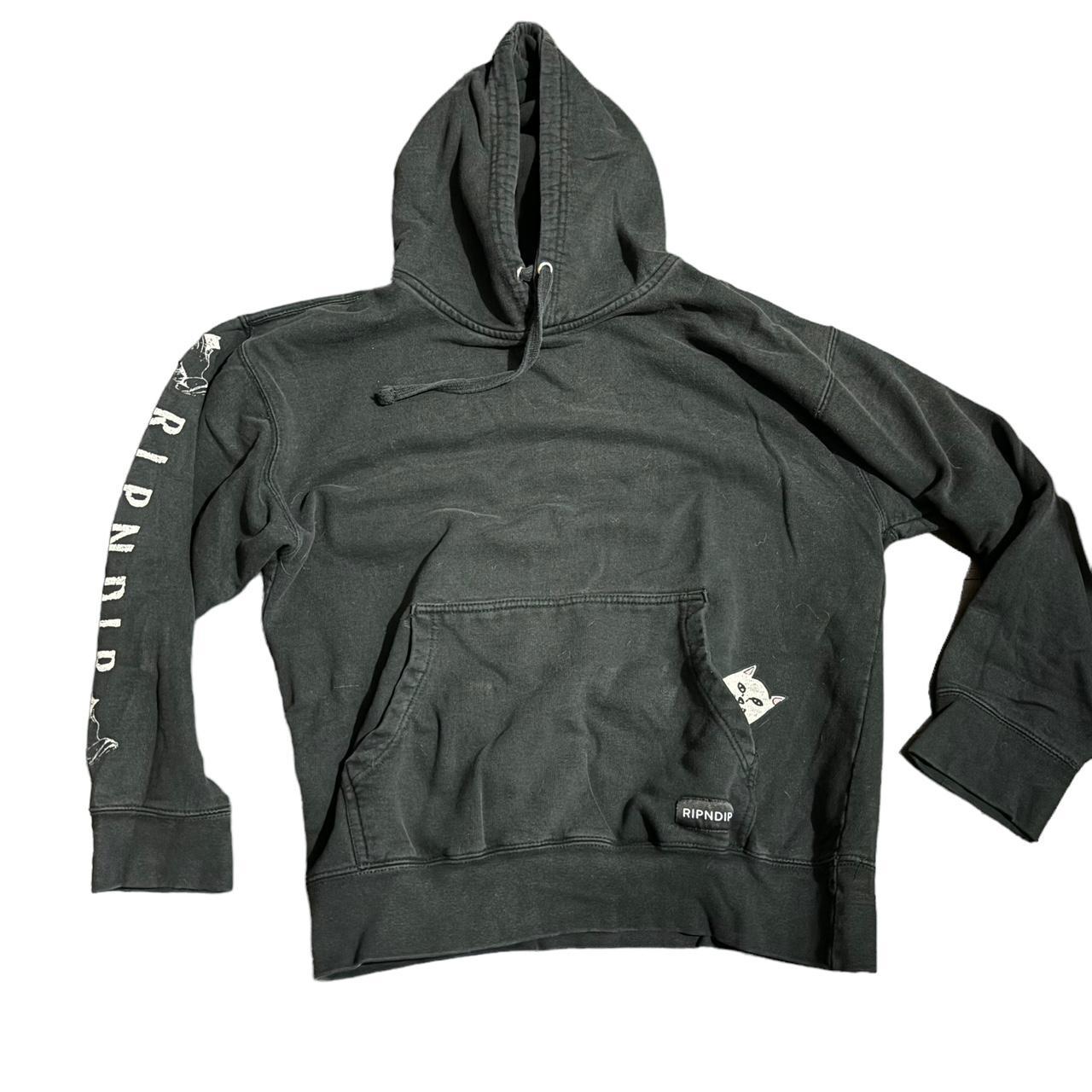 Rip n discount dip black hoodie