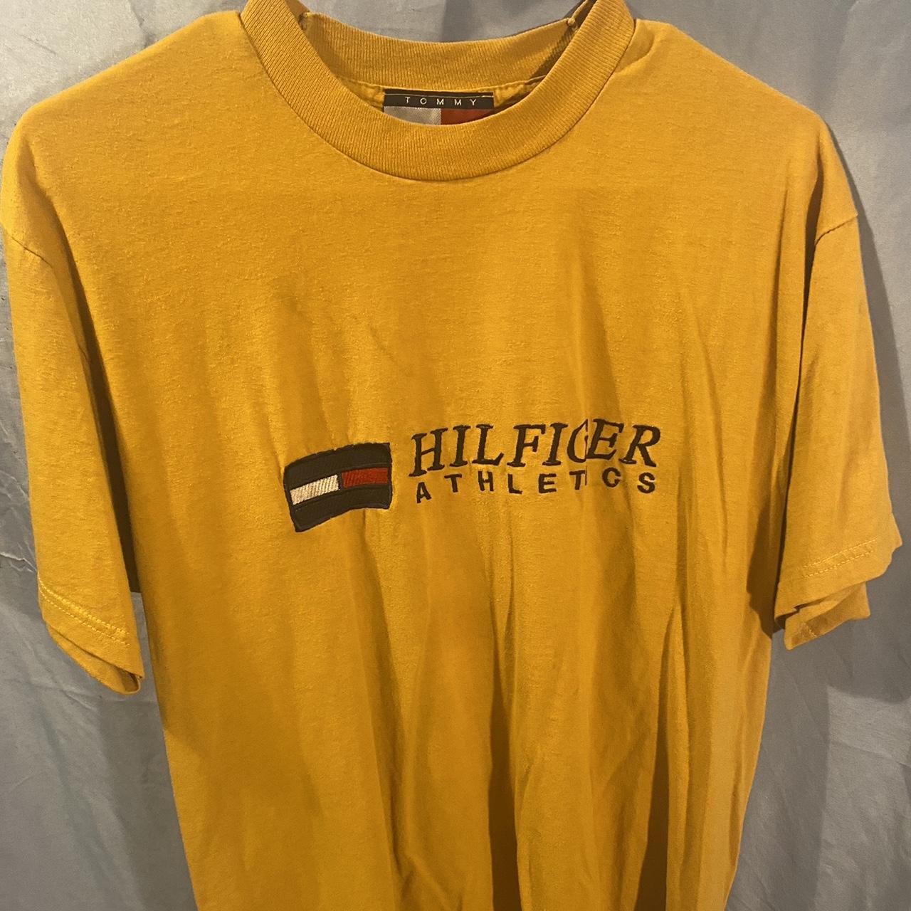 Tommy Hilfiger Men's Yellow T-shirt | Depop