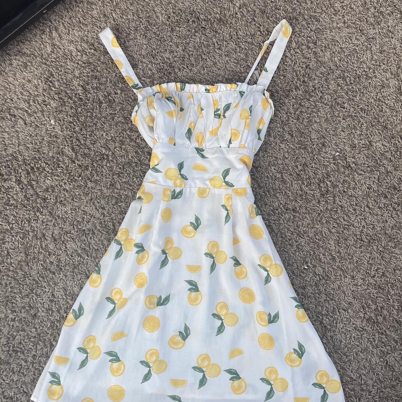 Lemon print sundress from TJ Maxx. She is so loved... - Depop