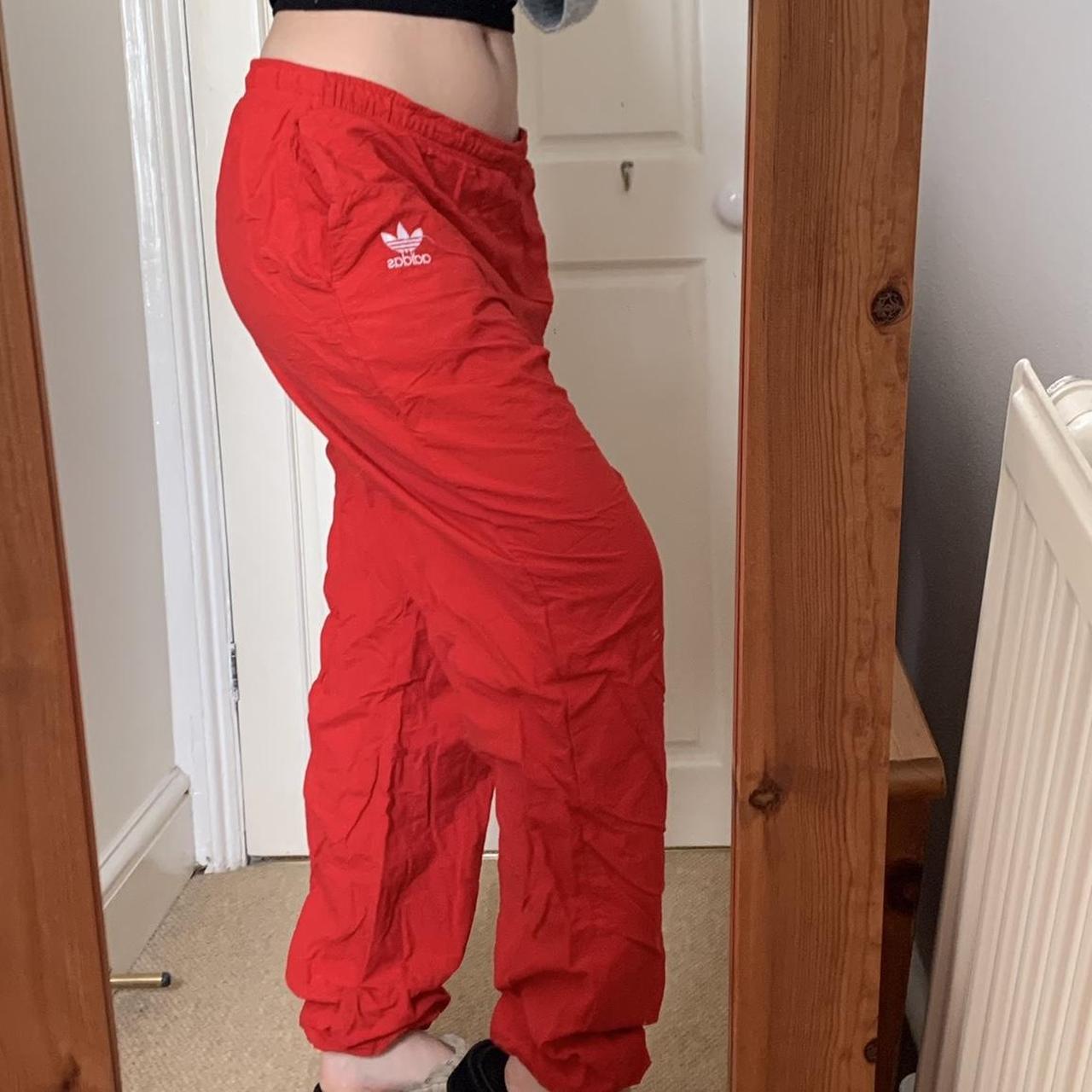 Adidas Women's Red Joggerstracksuits Depop