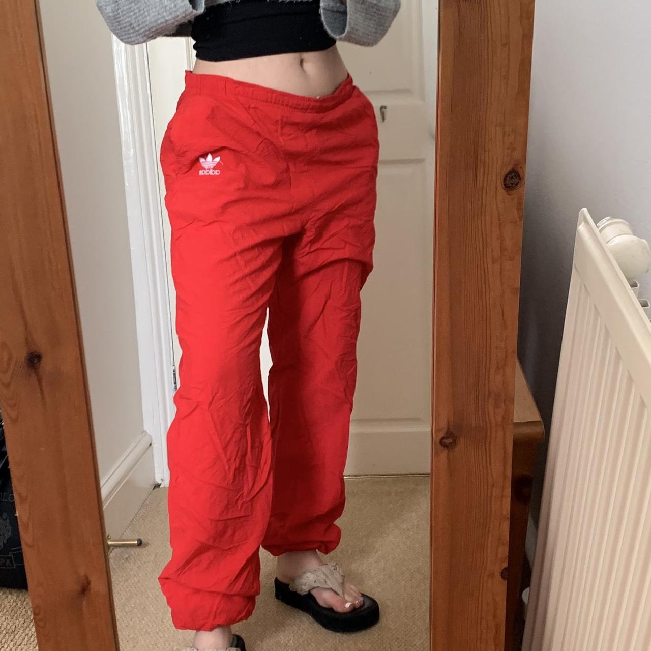 Adidas Women's Red Joggerstracksuits Depop