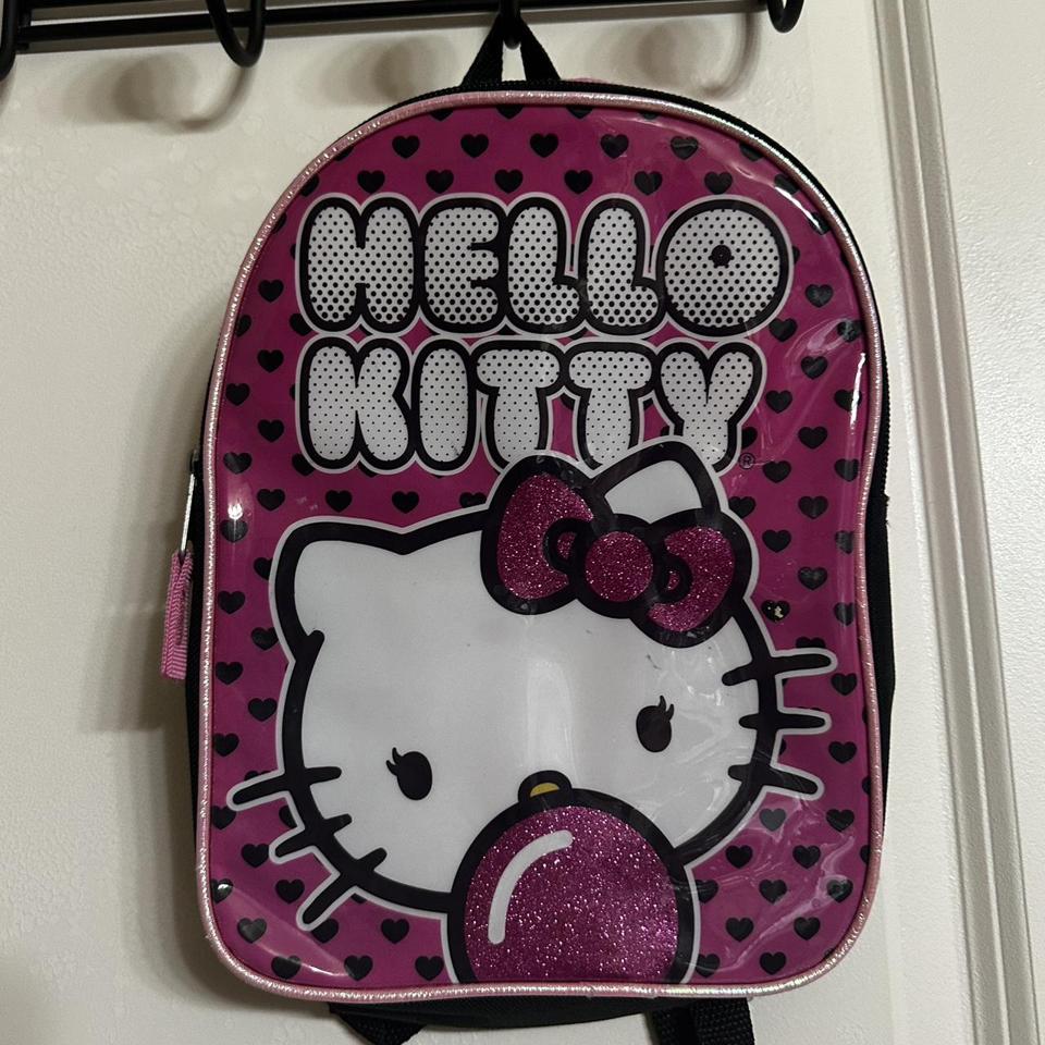 Mall goth inspired hello kitty backpack—> available on depop or dm