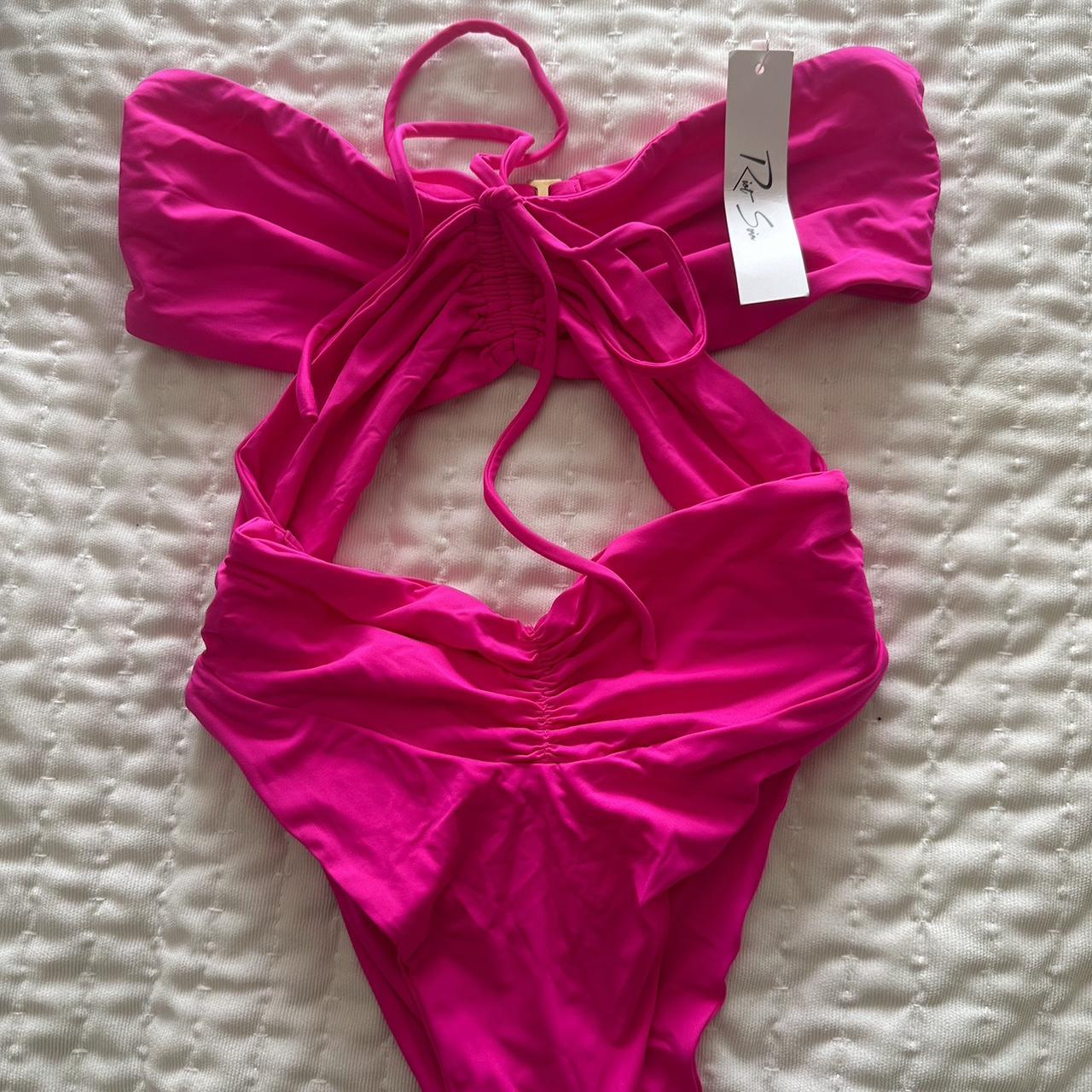 Riot Swim Women's Pink Swimsuit-one-piece | Depop