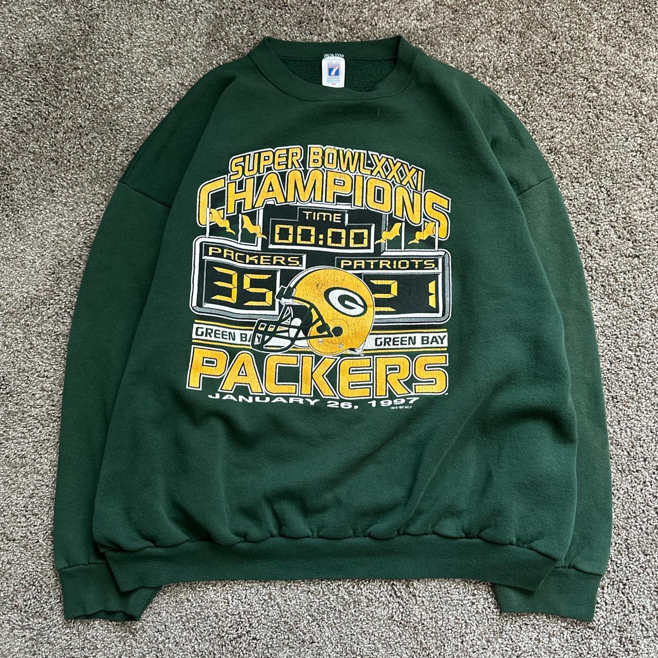 Vintage 1997 Green Bay Packers Super Bowl - Depop