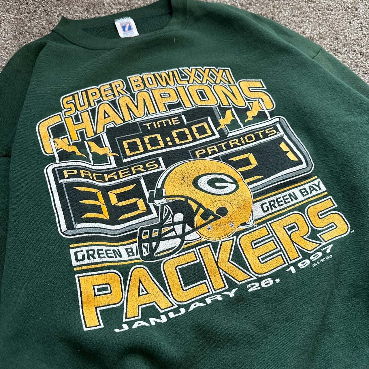 Vintage Green Bay Packers Super Bowl XXXI Champion Logo Athletic