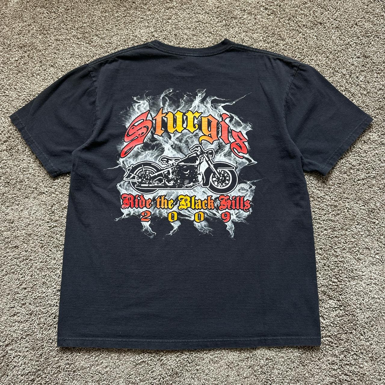 Vintage 2000s Sturgis Motorcycle Shirt - Tagged:... - Depop