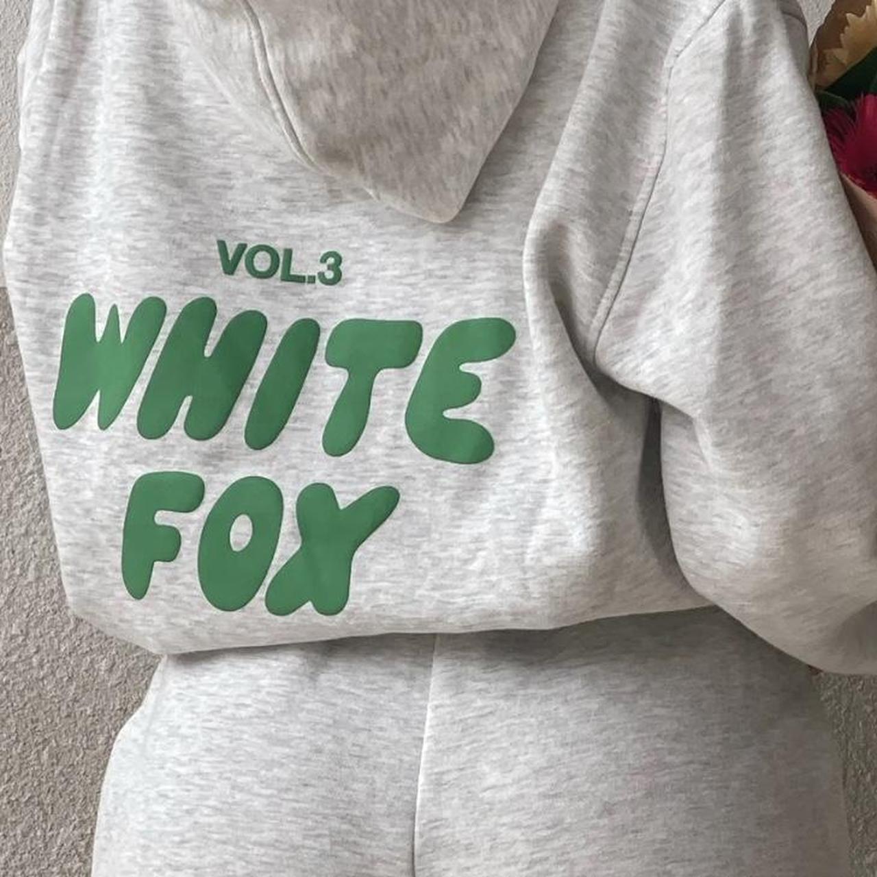 White Fox Offstage Hoodie Glacier Grey Has Small Depop