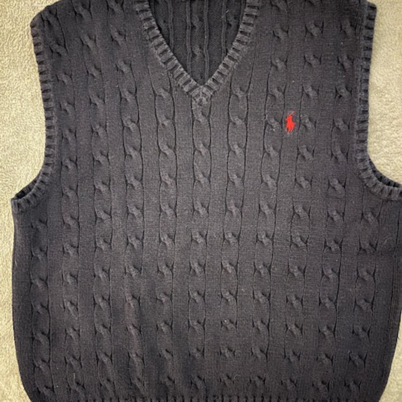 Vintage Polo Sweater Vest. Size Large. Depop
