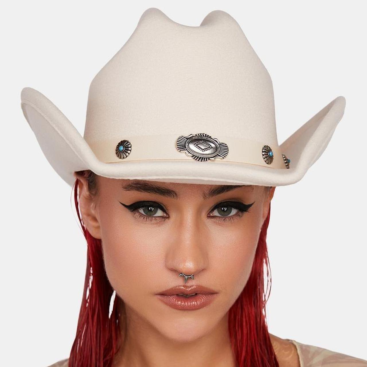 Dolls Kill Women's White Hat Depop