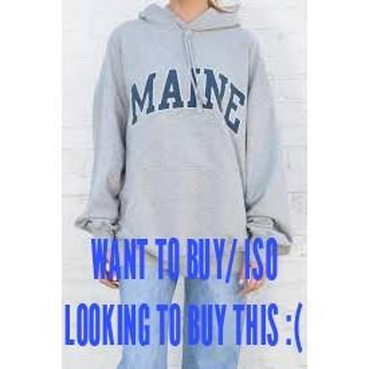 Brandy Melville Women's Grey Hoodie Depop