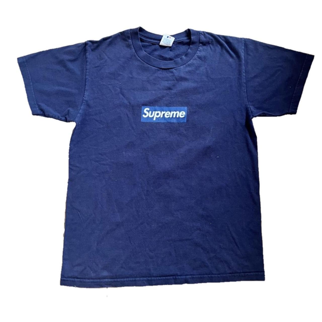 新品 supreme ヤンキース BOX ロゴ T シャツ M 白 ネイビー