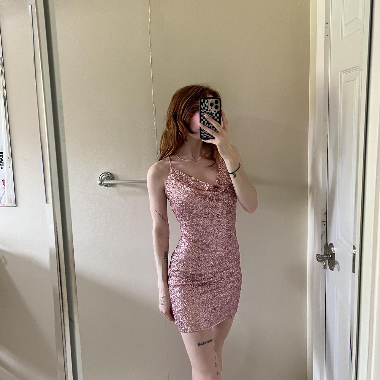 Forever 21 Women's Pink Dress | Depop