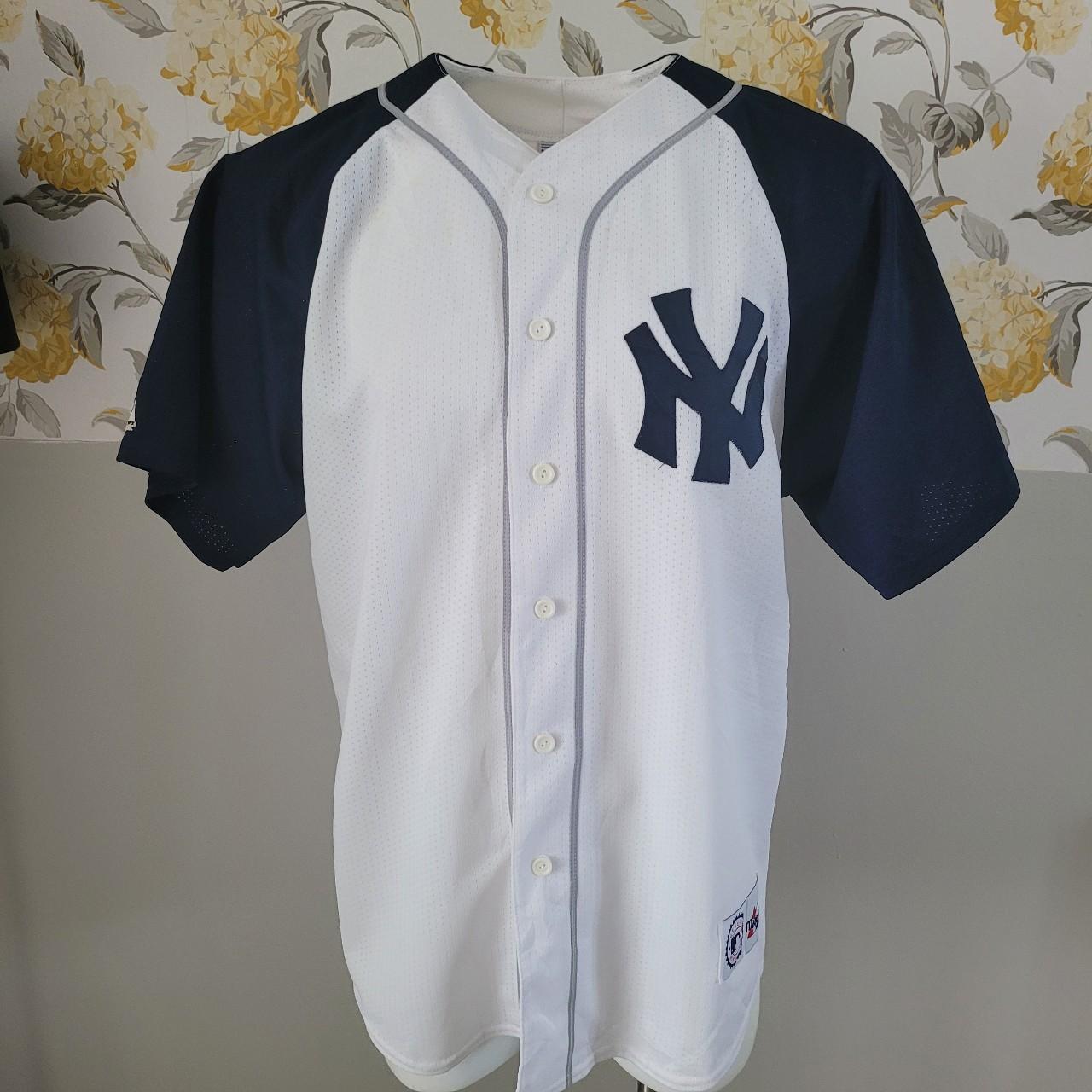 Vintage Majestic MLB New York Yankees Pinstripe Athletic Jersey - Shop  goodviewvintageshop Men's T-Shirts & Tops - Pinkoi