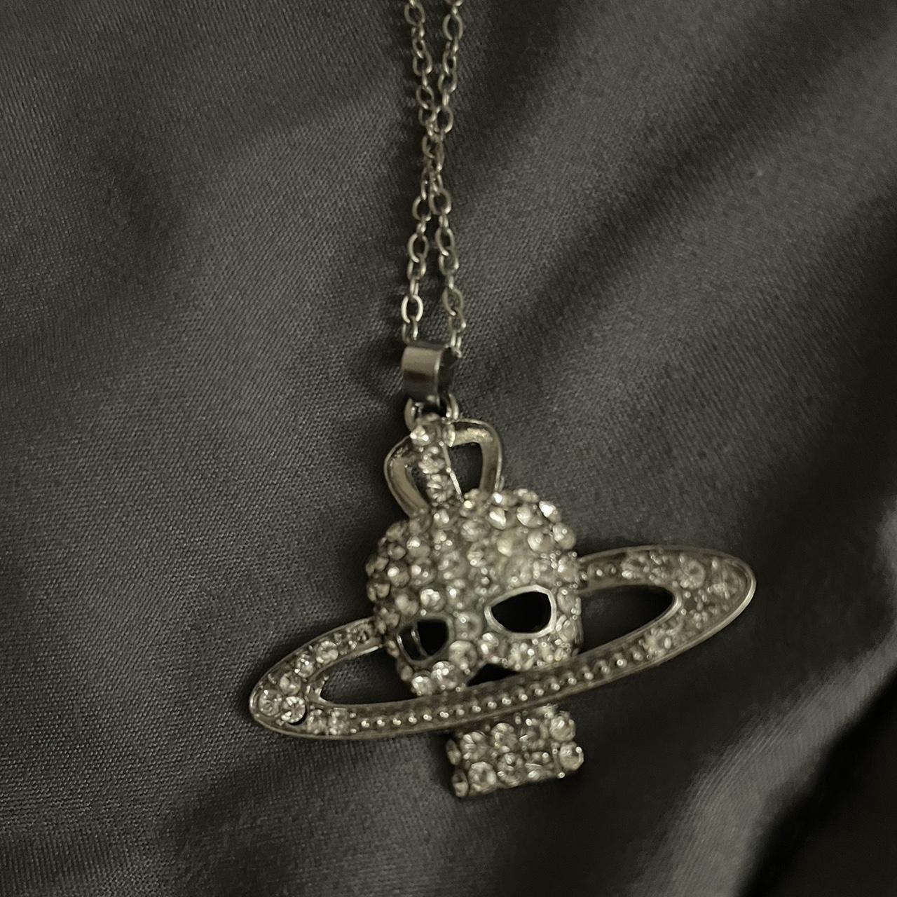 Vivienne Westwood Skull Design Necklace - Depop