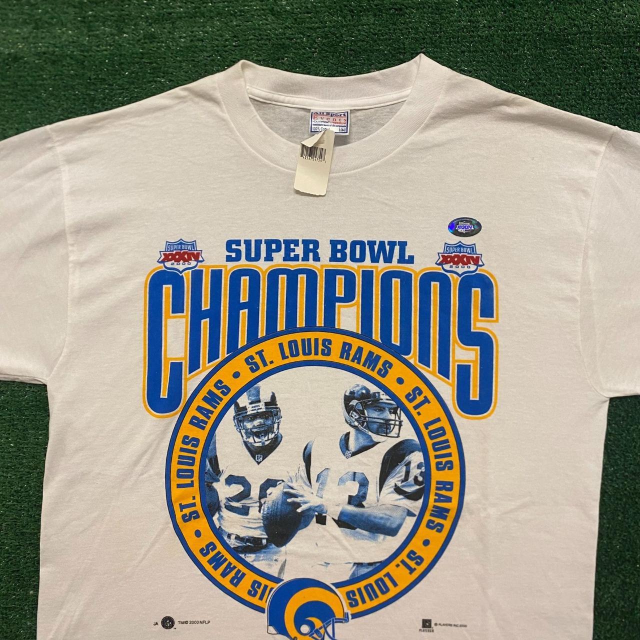 vintage 2000 saint louis rams super bowl - Depop