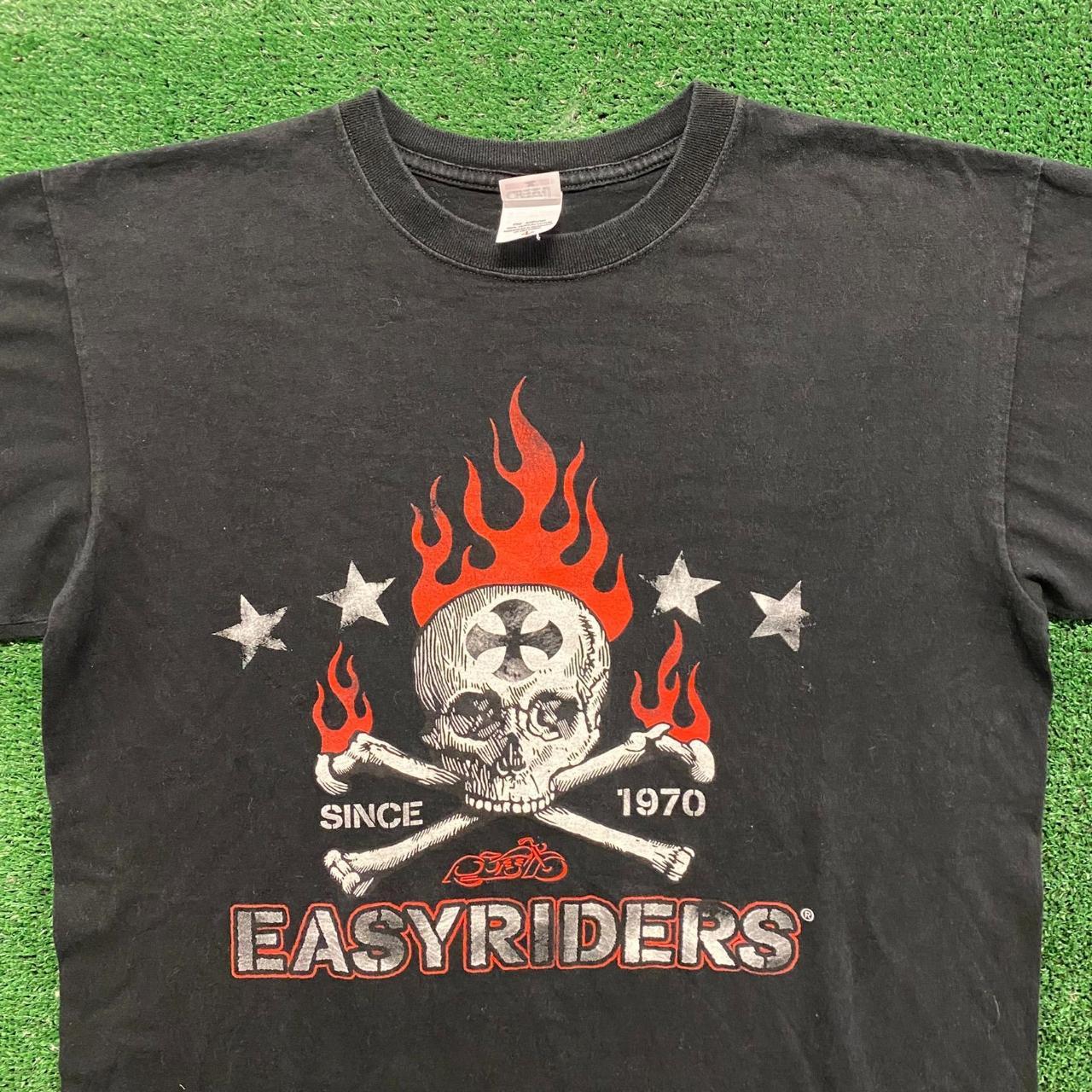 Easyriders Skull Vintage Outlaw Biker T-Shirt Size: - Depop