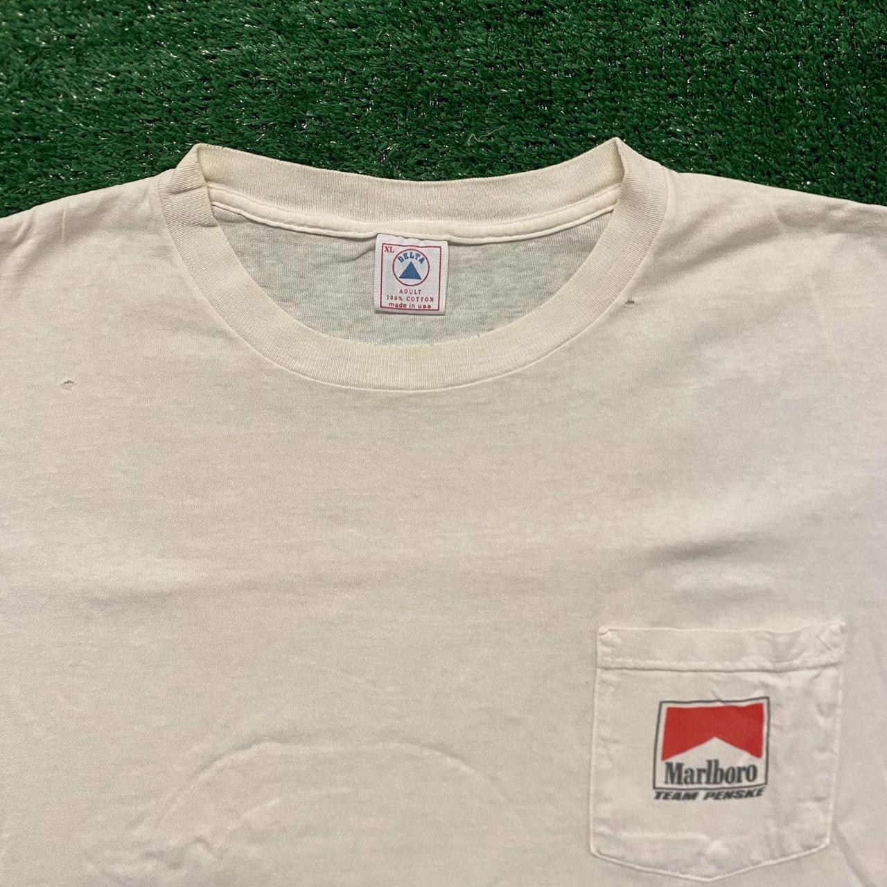 Marlboro Men's White T-shirt | Depop