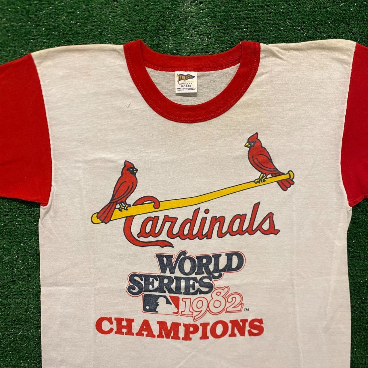 Vintage 80's STL Cardinals Polo Shirt Size men's - Depop