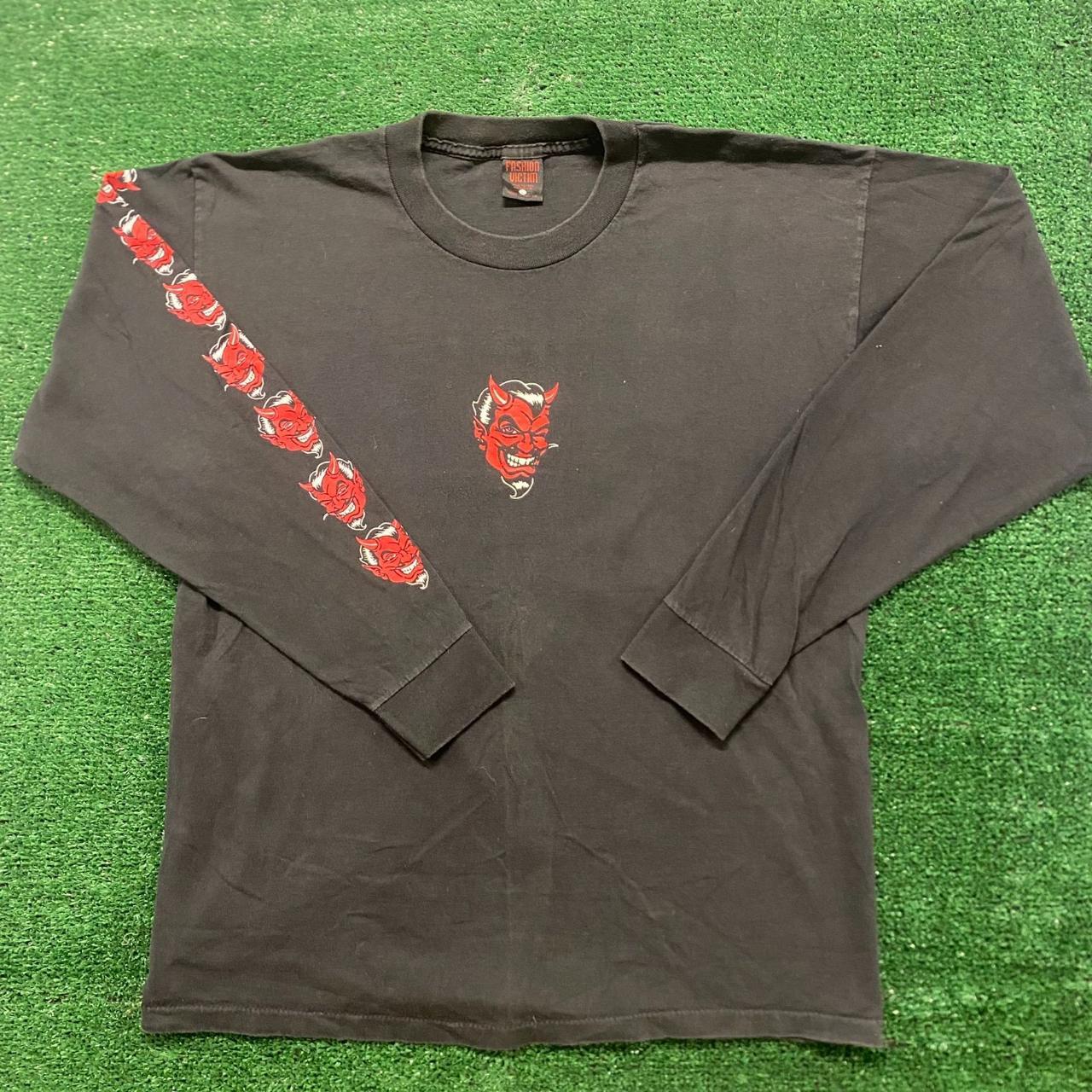Fashion Victim Devil Vintage 90s Punk T-Shirt Size: | Depop