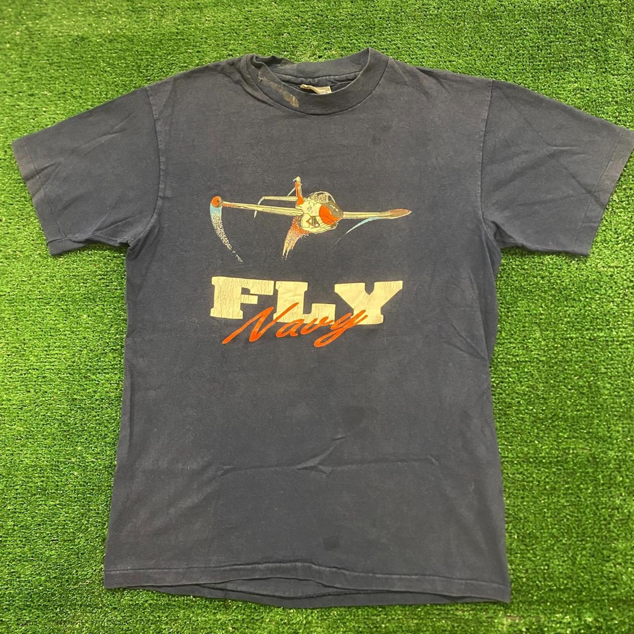 fly navy t shirt