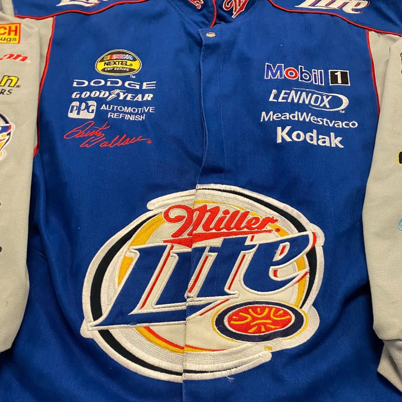 Rusty Wallce Miller Lite Beer Vintage NASCAR Racing... - Depop