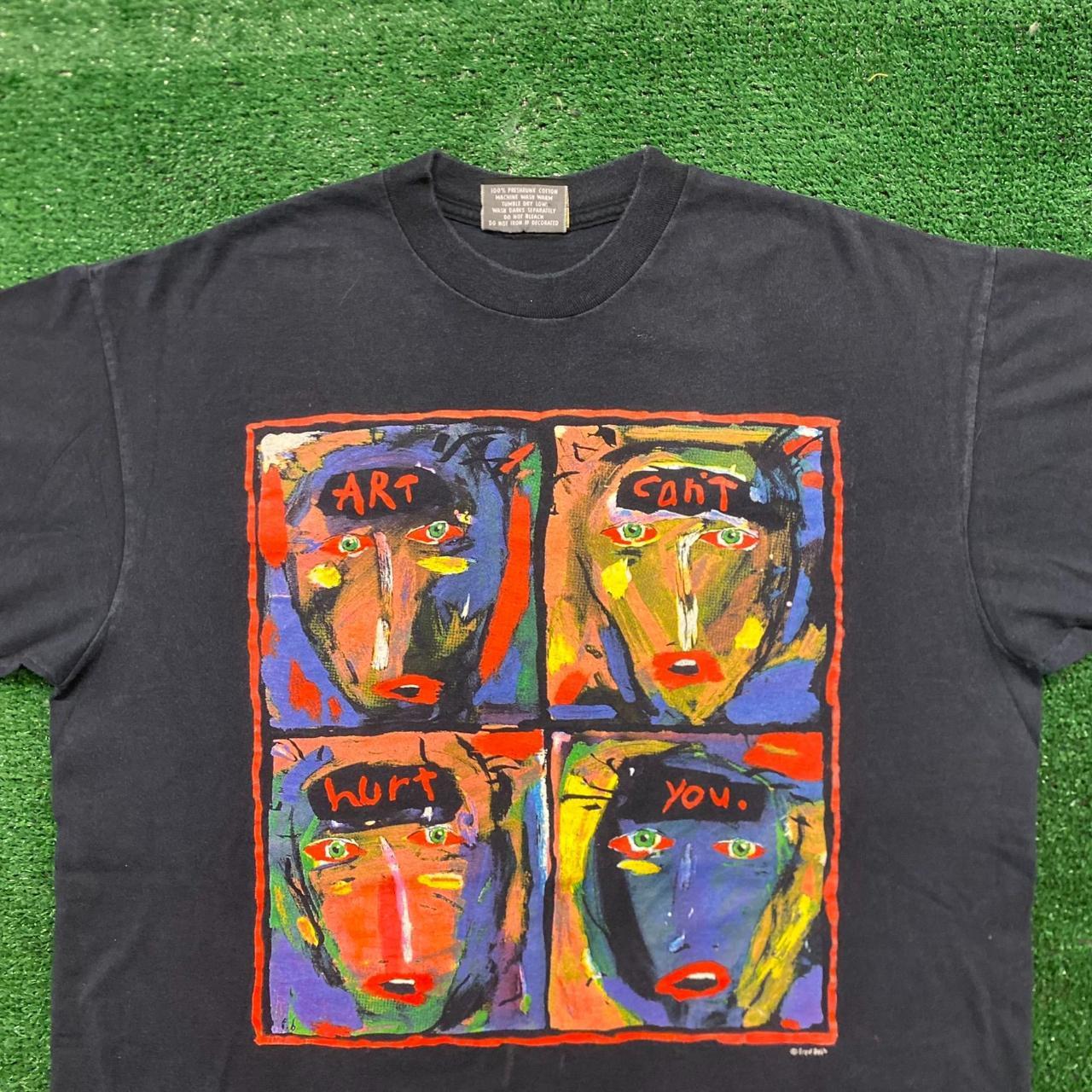 Fred Babb Art Can't Hurt You Vintage 90s Painting | Depop