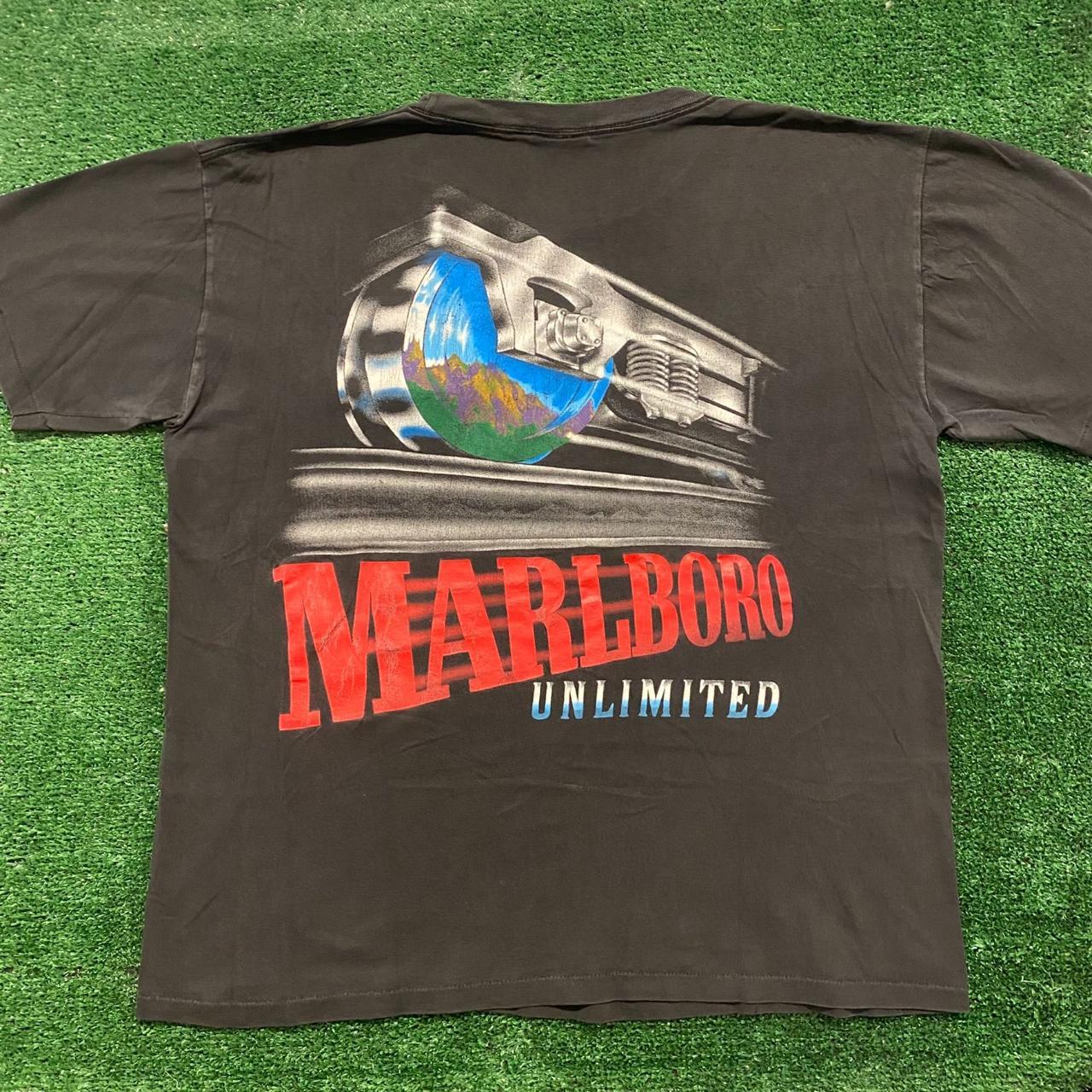 Marlboro Snake Pass Vintage 90s T-Shirt Size:... - Depop