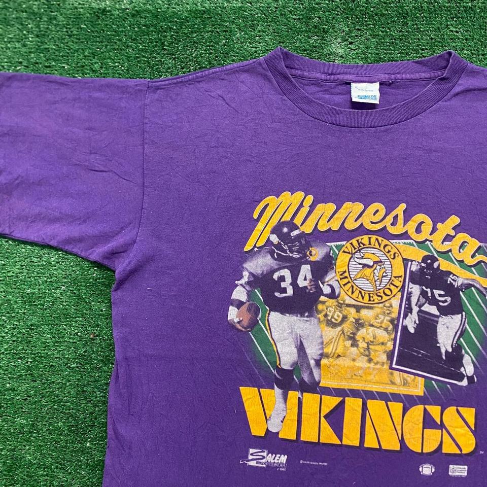 Vintage 90's Minnesota Vikings Tshirt Single stitch, - Depop