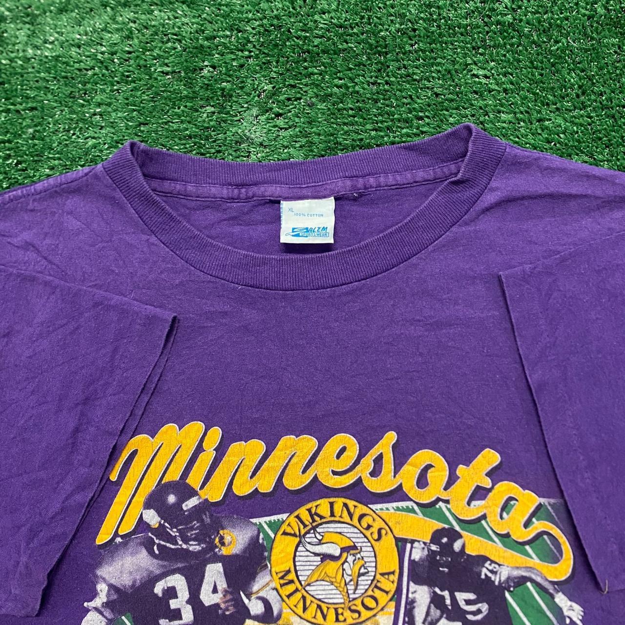 Vintage 90's Minnesota Vikings Tshirt Single stitch, - Depop