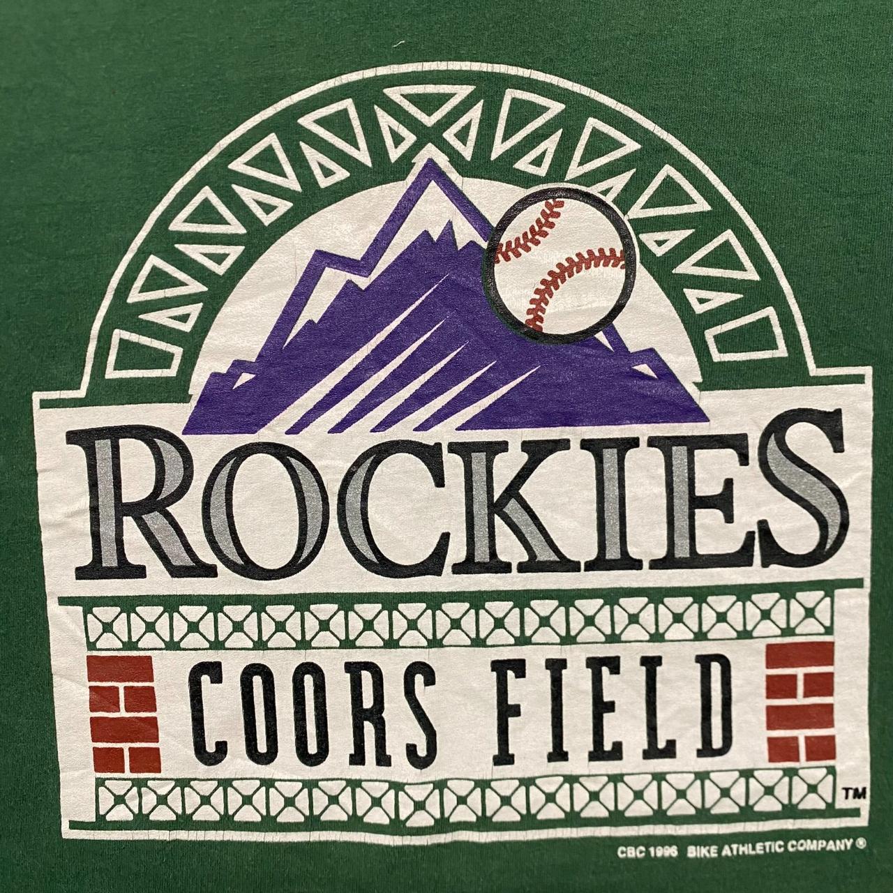 Vintage 90s Colorado Rockies Baseball Single Stitch - Depop