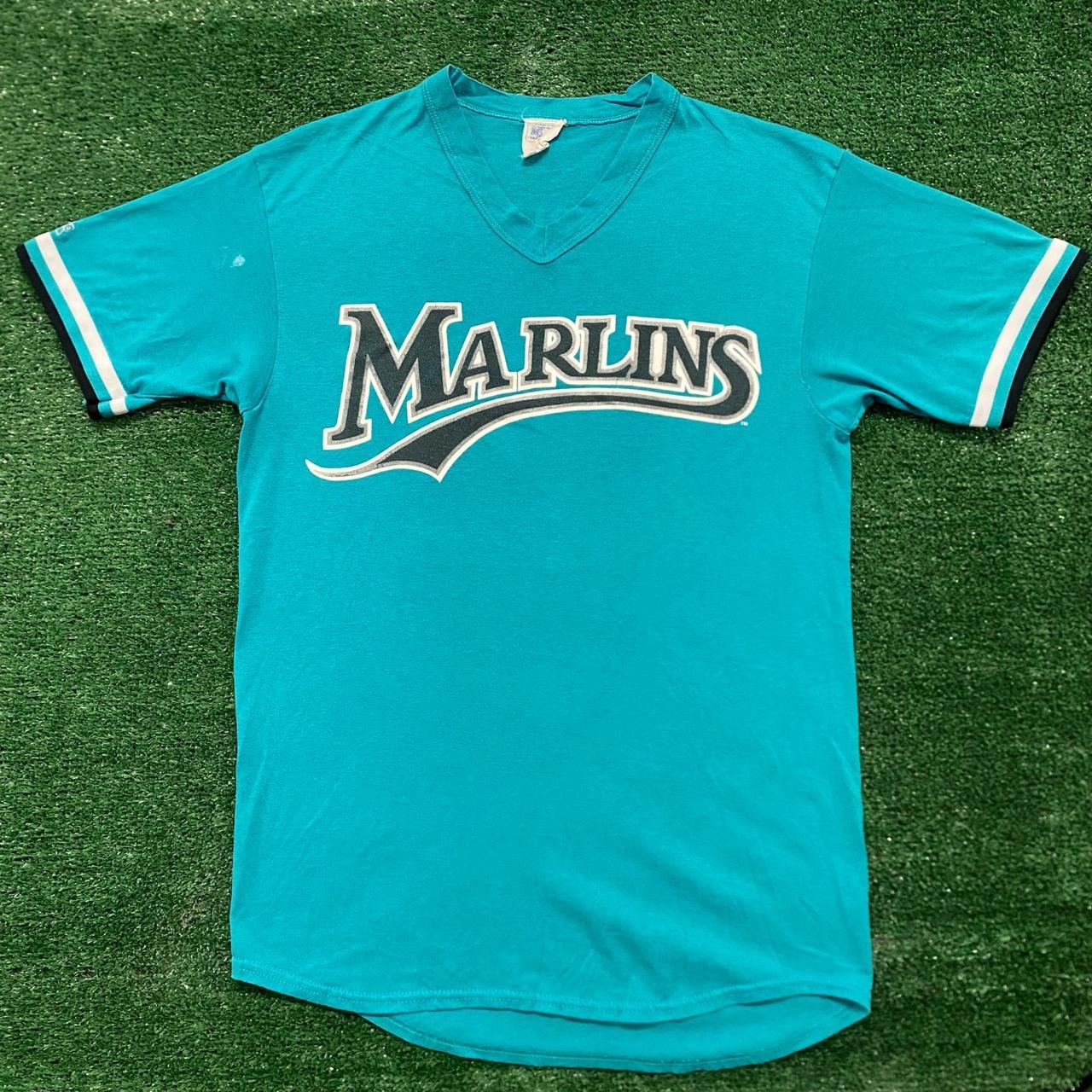 Vintage 90s Essential Florida Marlins Baseball - Depop