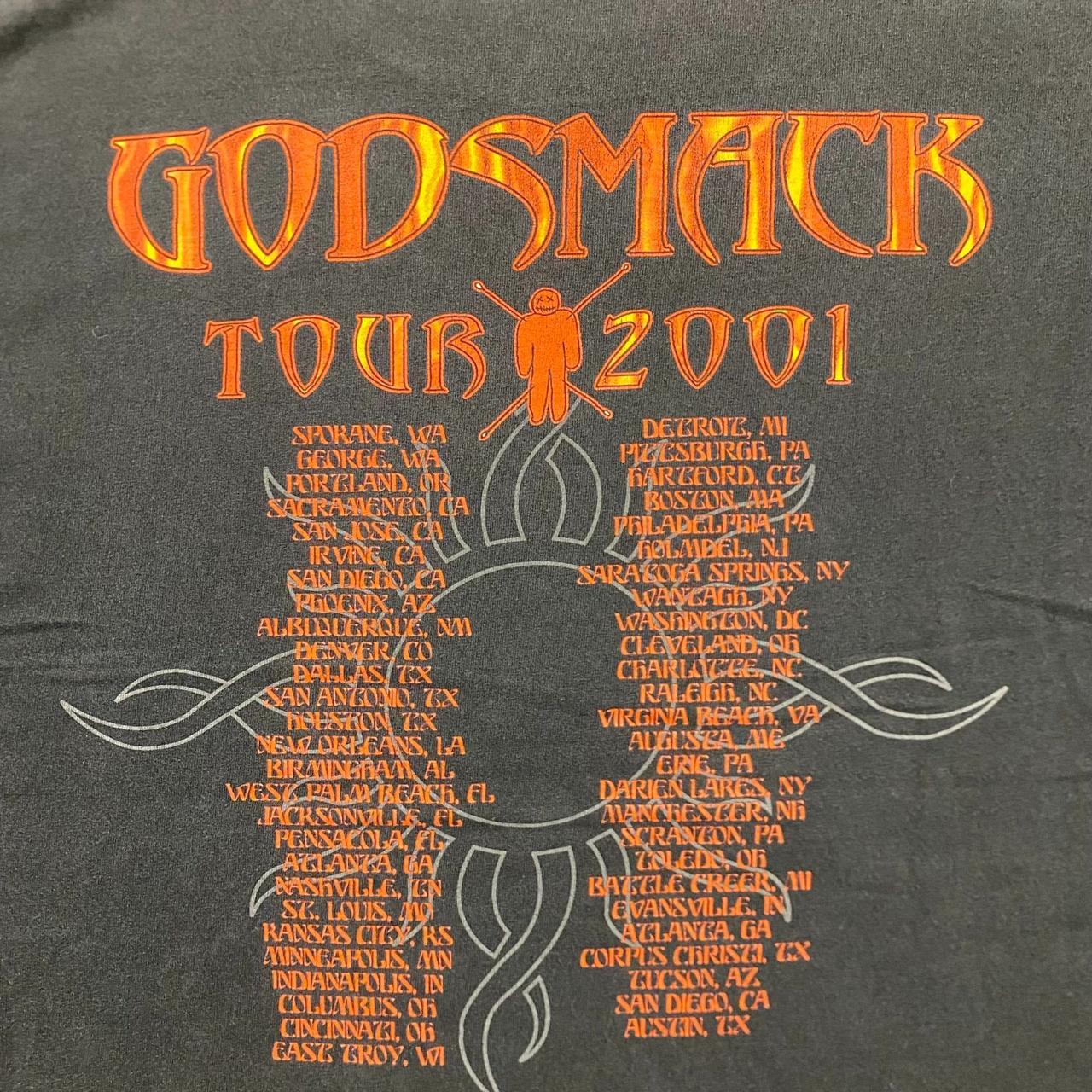 aaa Vintage Y2K Essential Sun Faded Godsmack Metal Band | Depop