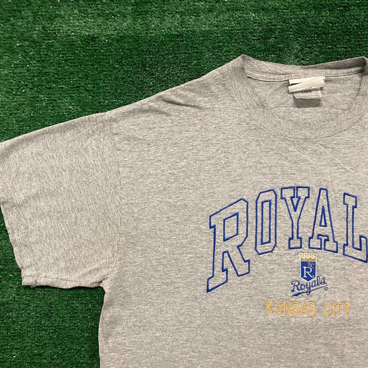 Large vintage 90s Kansas City Royals cut off tank - Depop