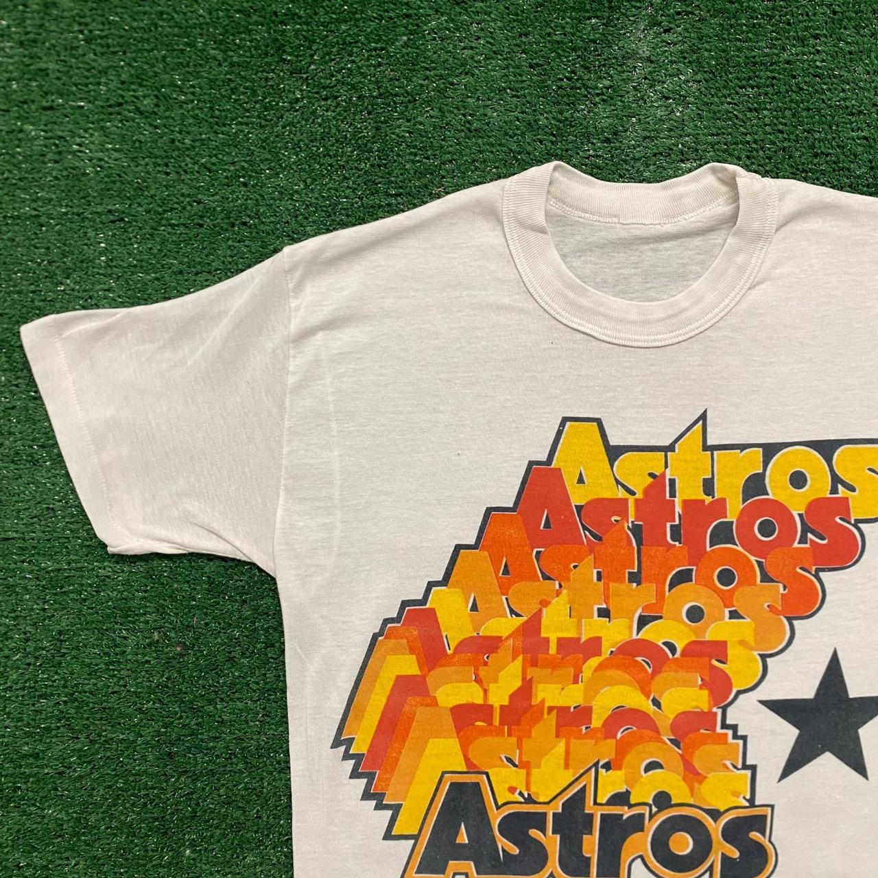 Vintage Houston Astros Jersey Shirt Stitched-on - Depop