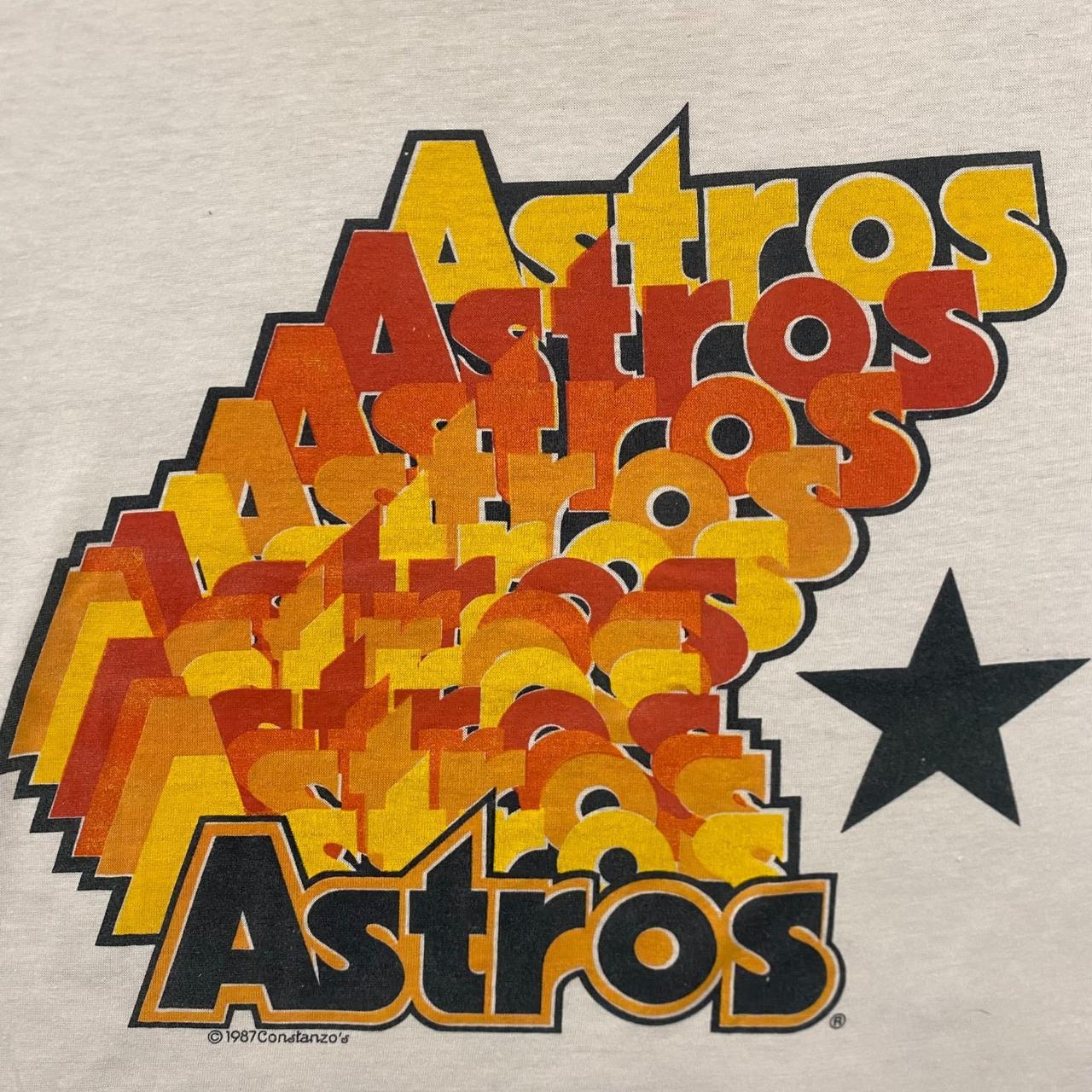 Vintage 80s Houston Astros Sleeveless T-Shirt - - Depop